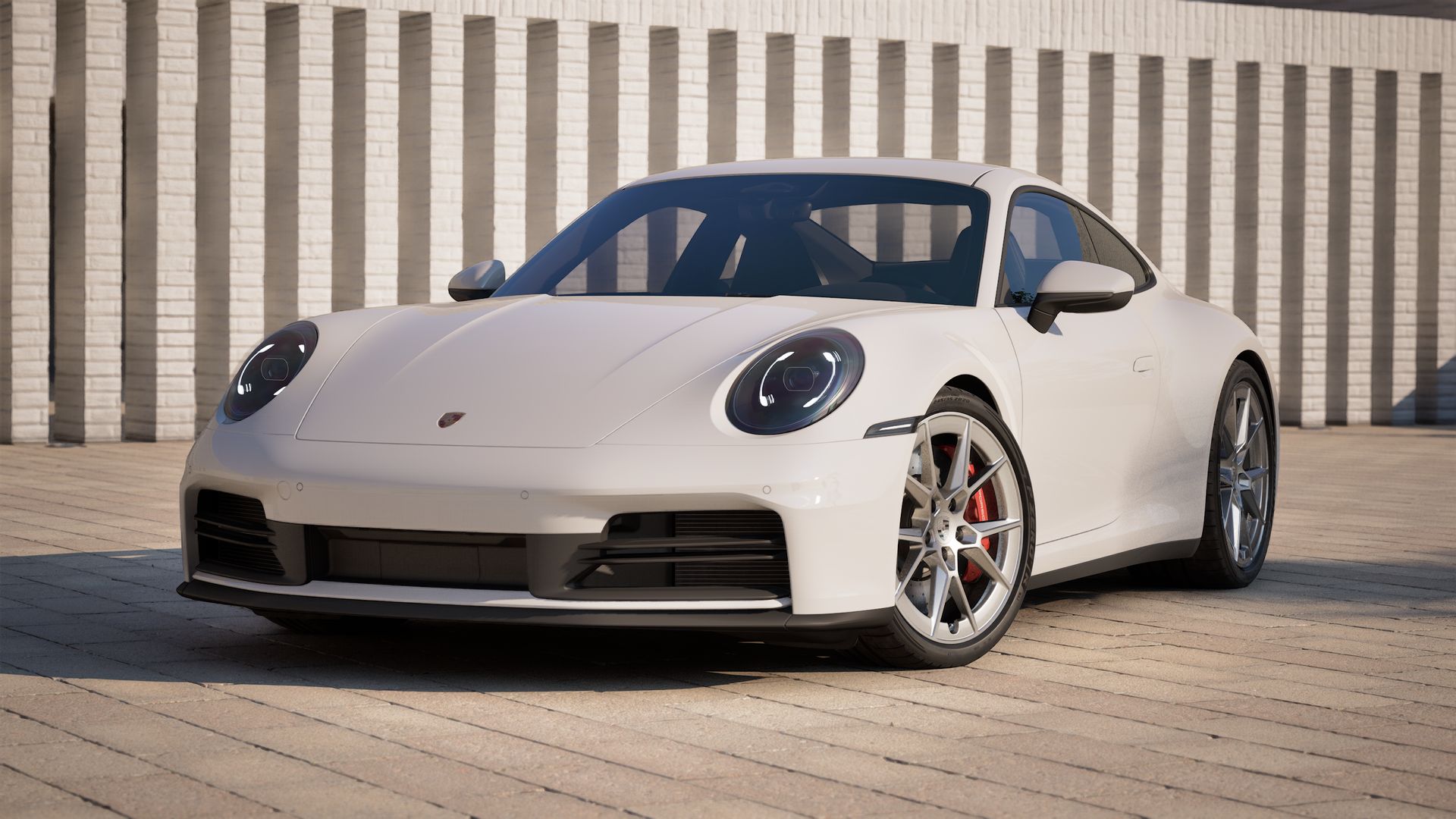 911 Carrera 4S -ի արտաքին տեսքը. ավտոմեքենայի առաջնամաս և ձախ կողմ