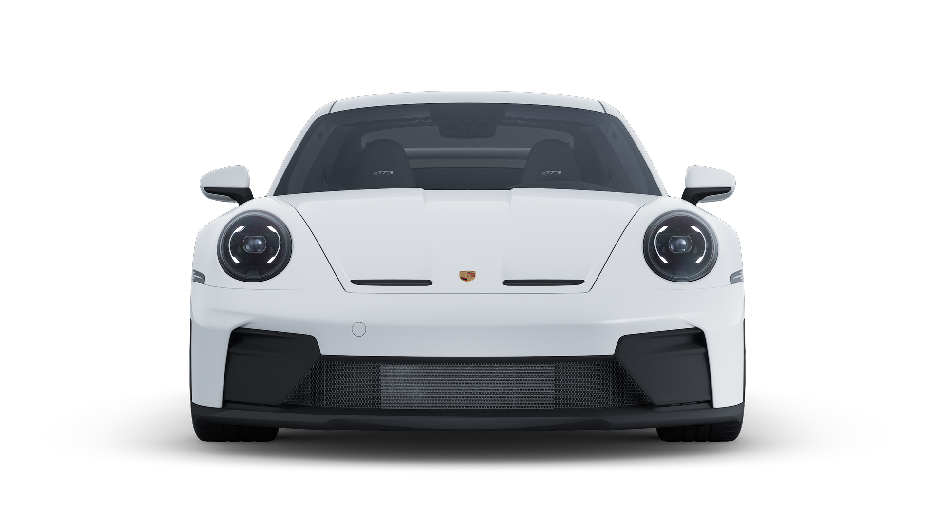 Außenansicht von 911 GT3 mit Blick auf die Vorderseite des Fahrzeugs