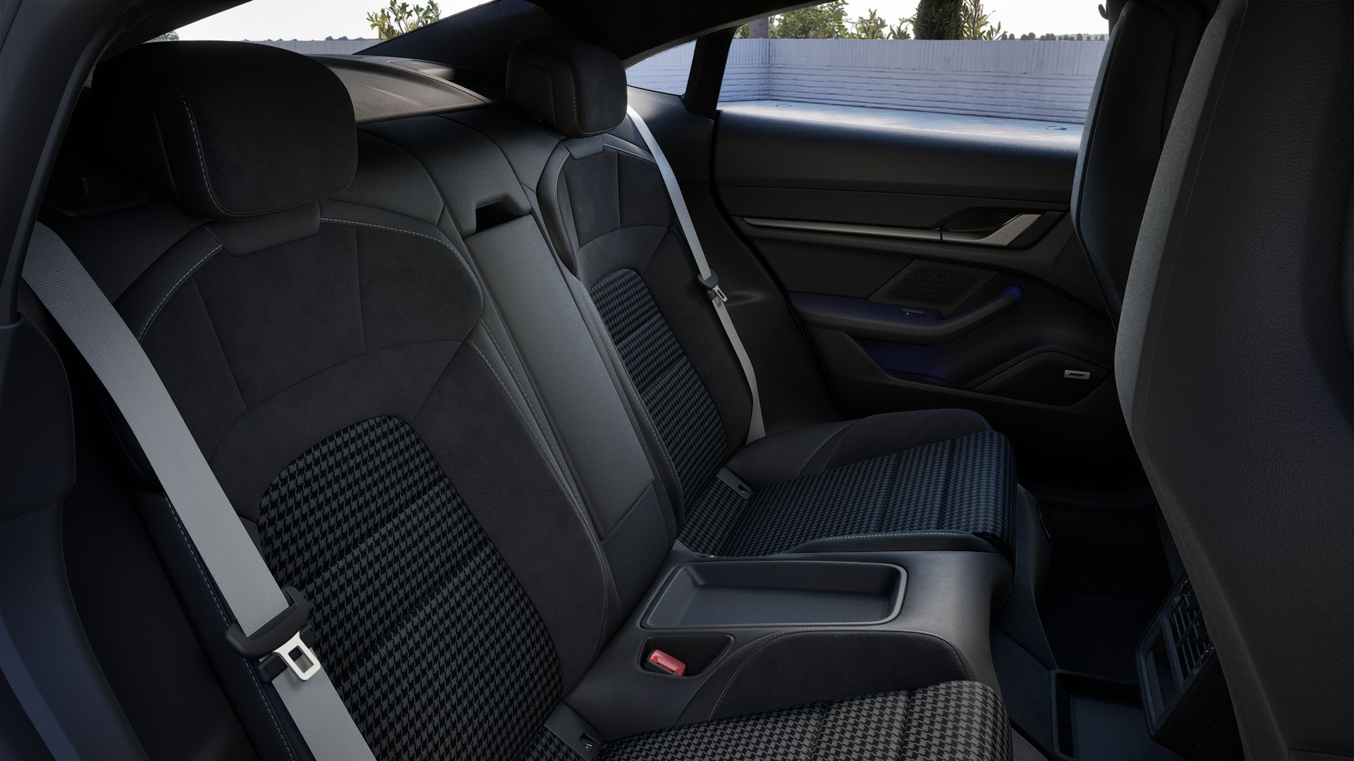 Innenansicht des Taycan Black Edition