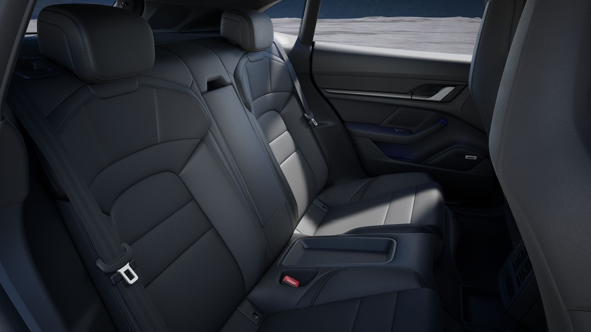Interior view of Taycan 4 Cross Turismo