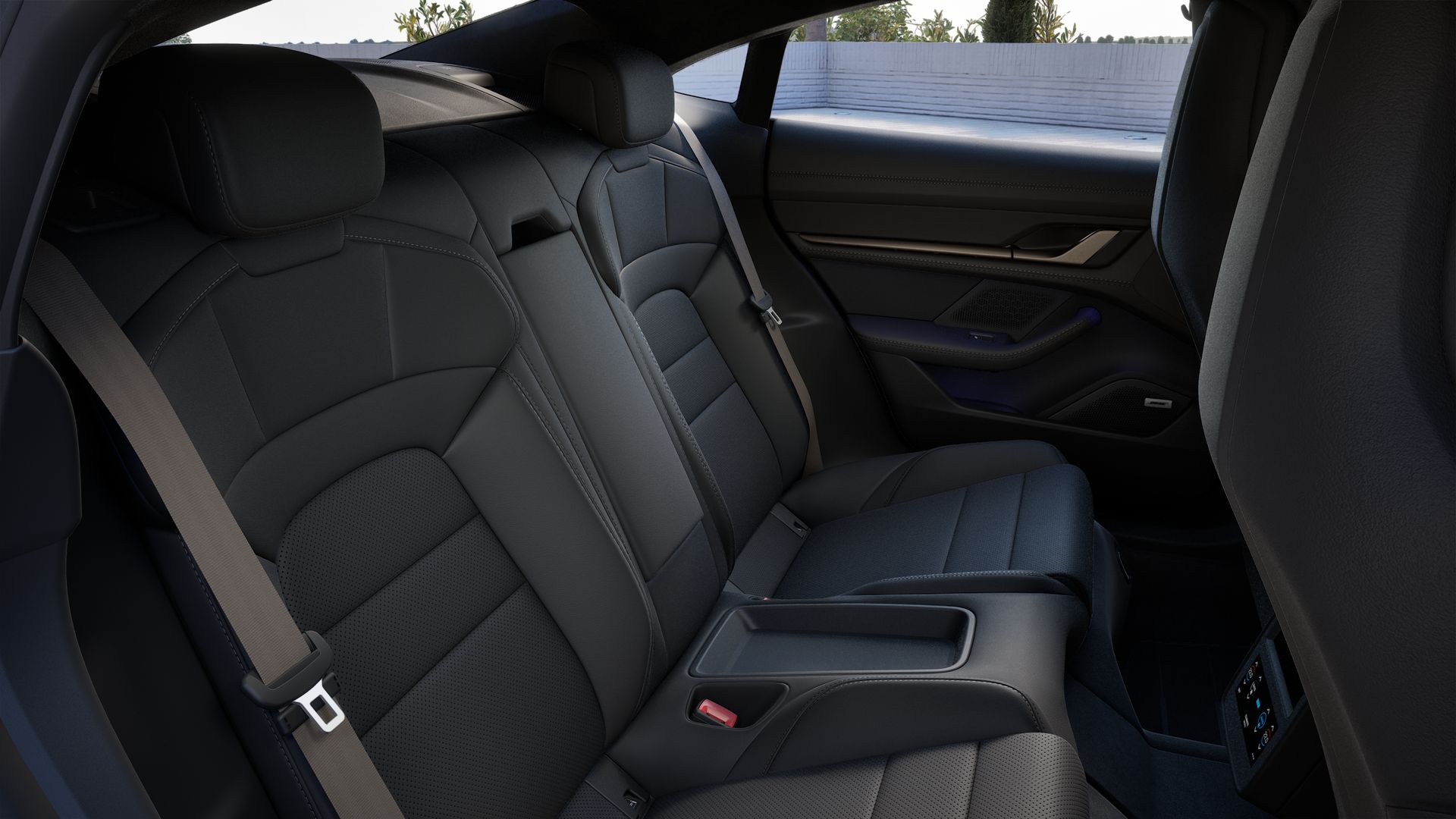 Interior view of Taycan Turbo