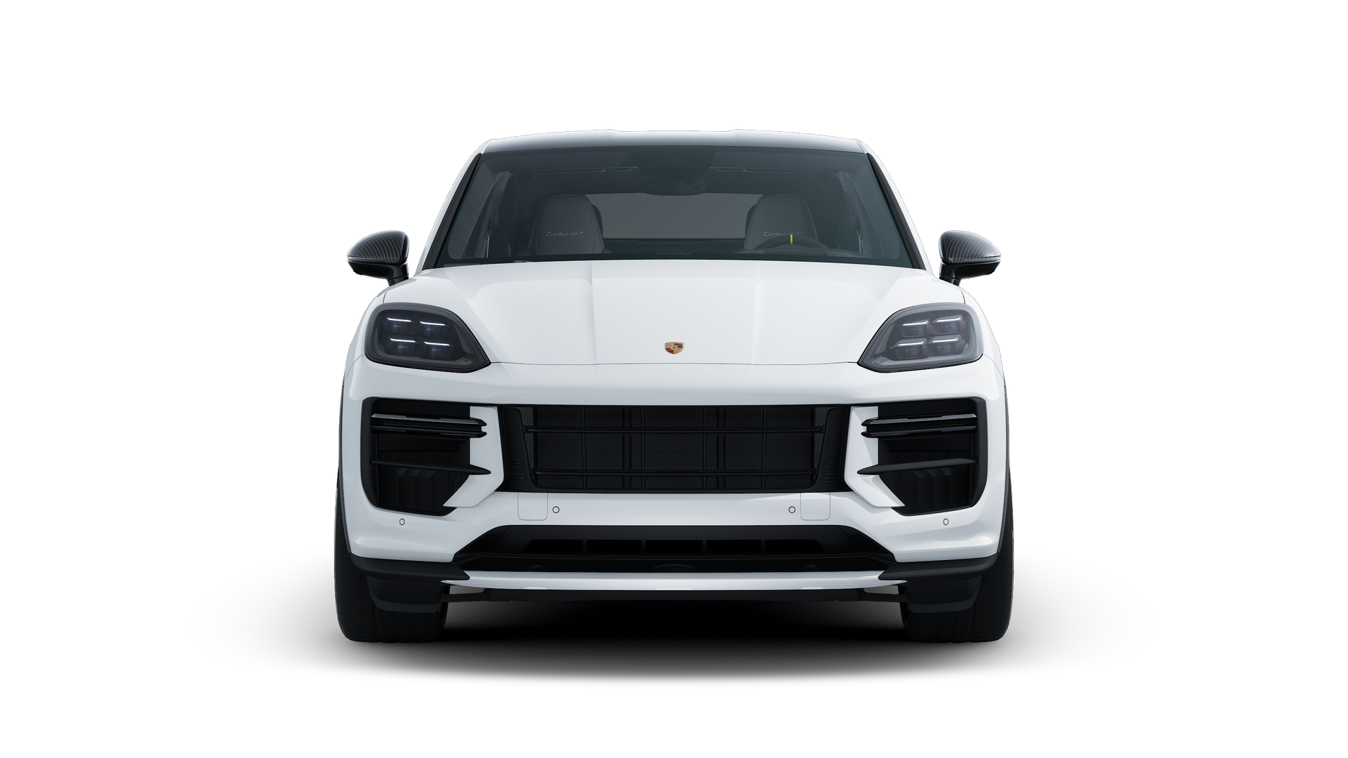 Exterior view of Cayenne Turbo GT showing the front of the car