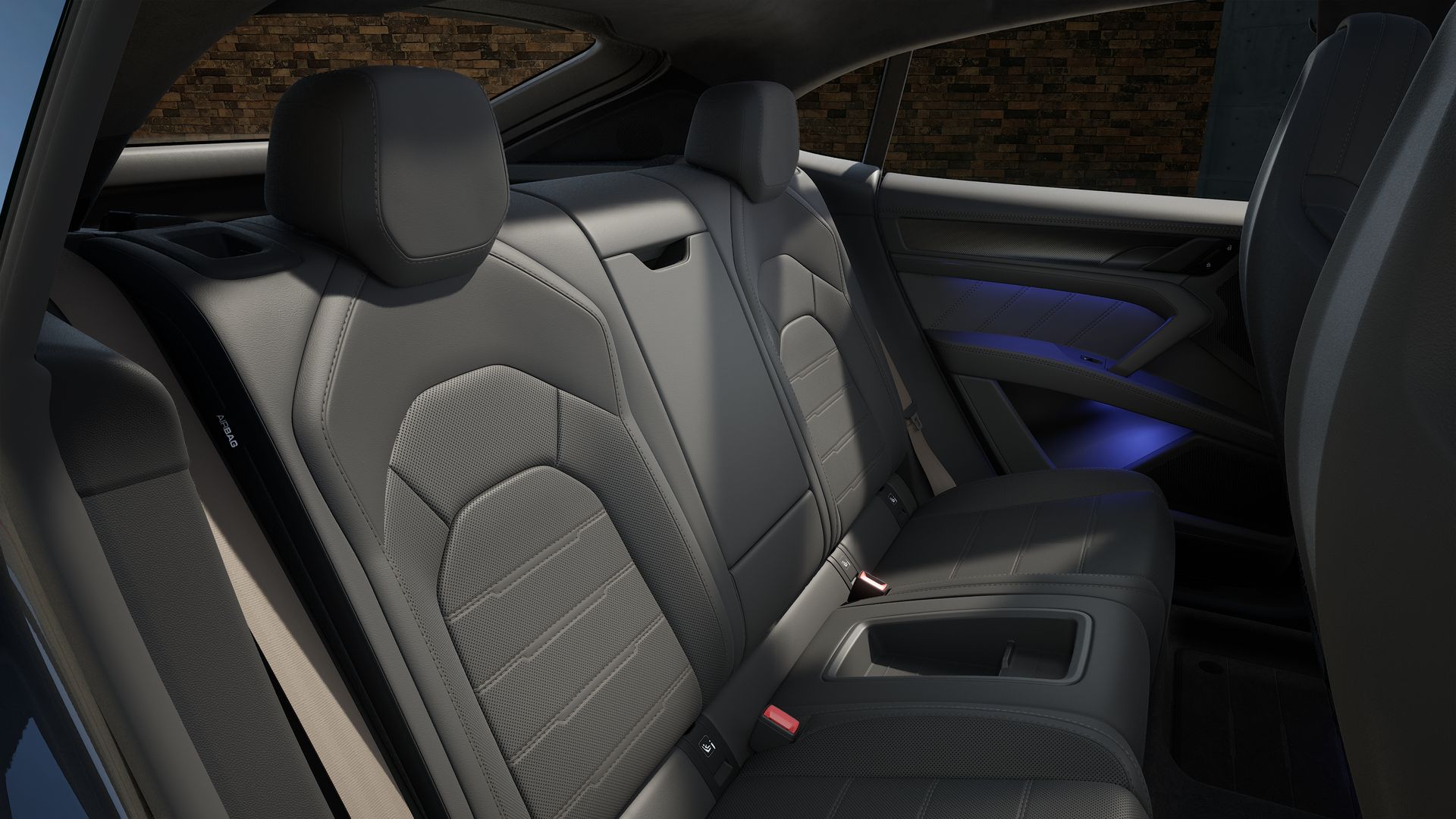 Interior view of Cayenne Turbo Coupé Electric