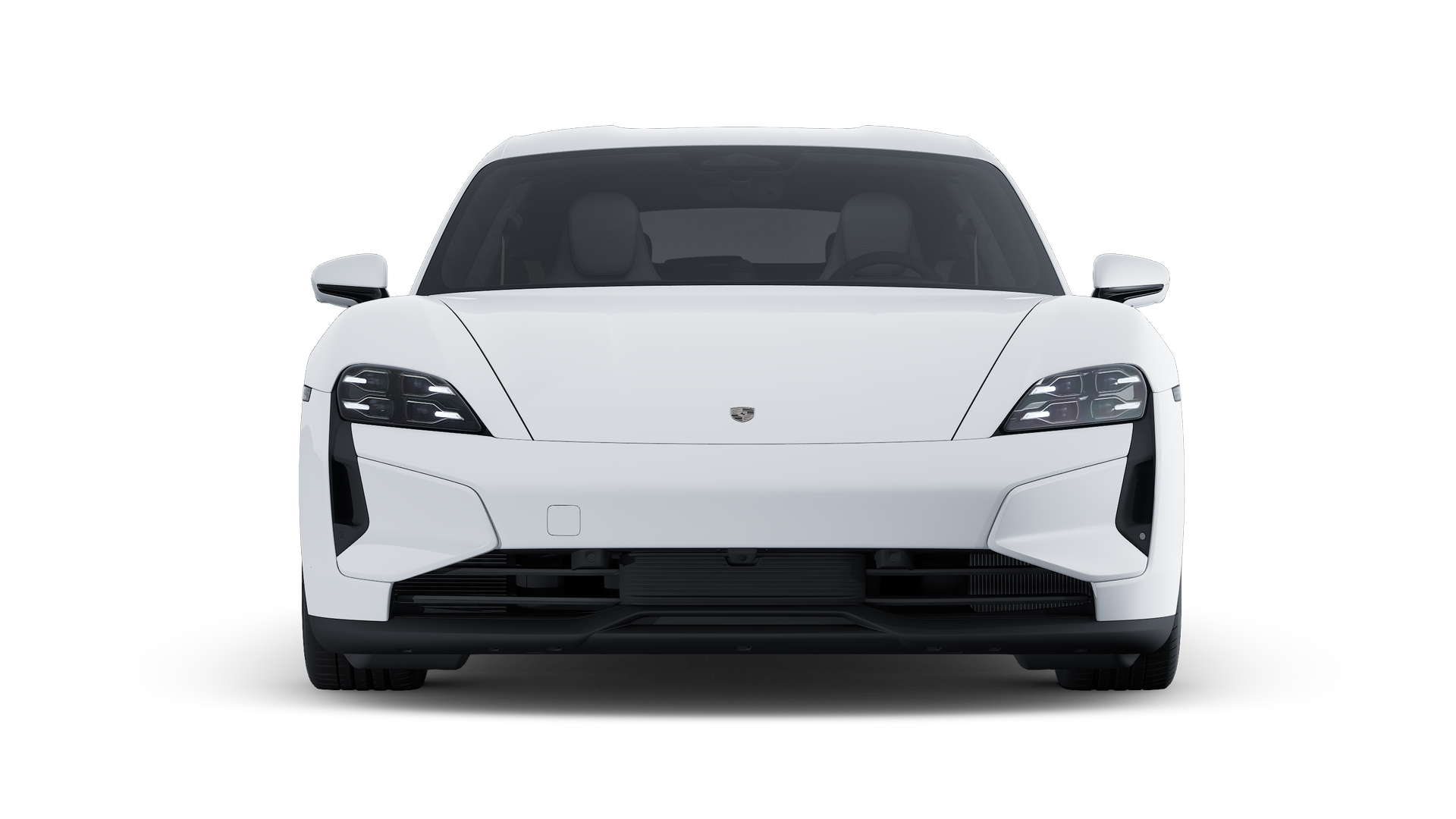 Außenansicht von Taycan Turbo Sport Turismo mit Blick auf die Vorderseite des Fahrzeugs