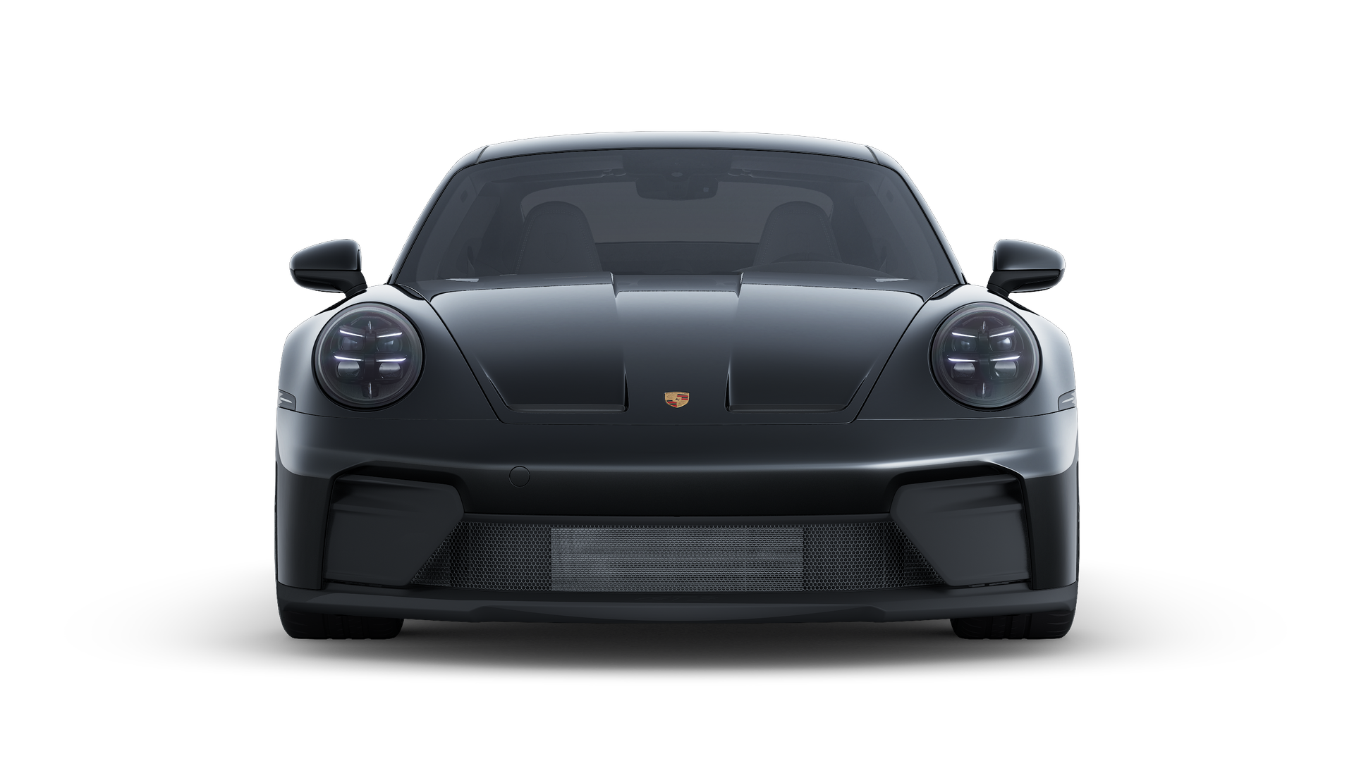 Vista exterior de 911 GT3 with Touring package mostrando la parte delantera del coche