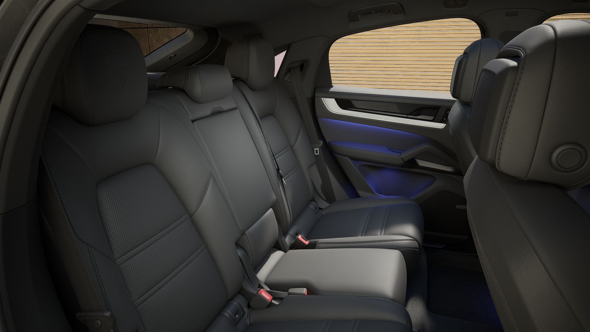 Vista interior de su Cayenne Coupé Black Edition