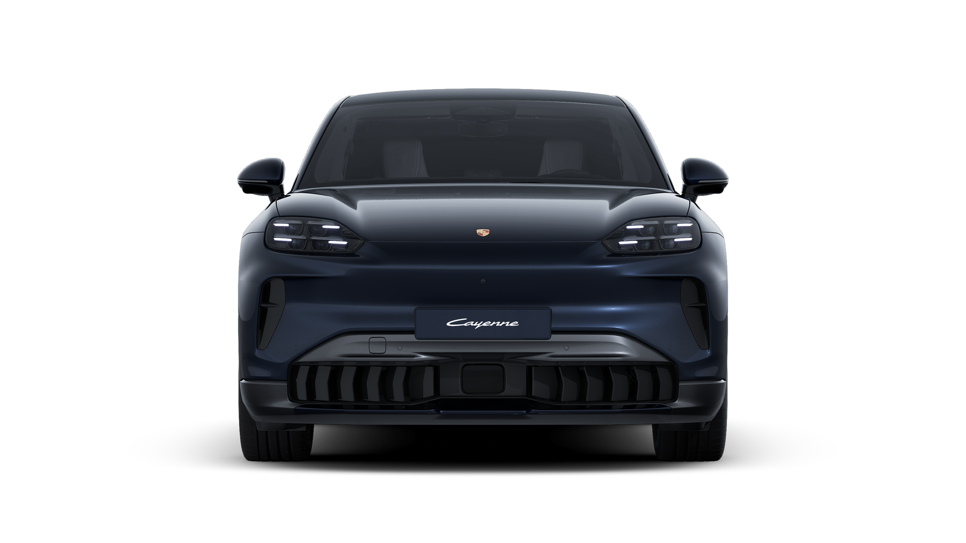 Vista exterior de Cayenne S Coupé Electric mostrando la parte delantera del coche