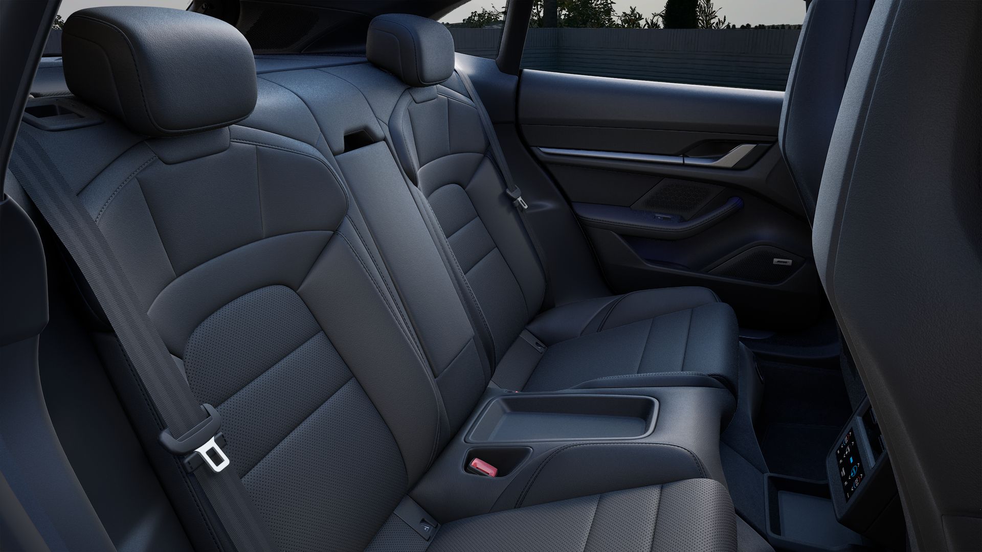 Interior view of Taycan 4 Cross Turismo