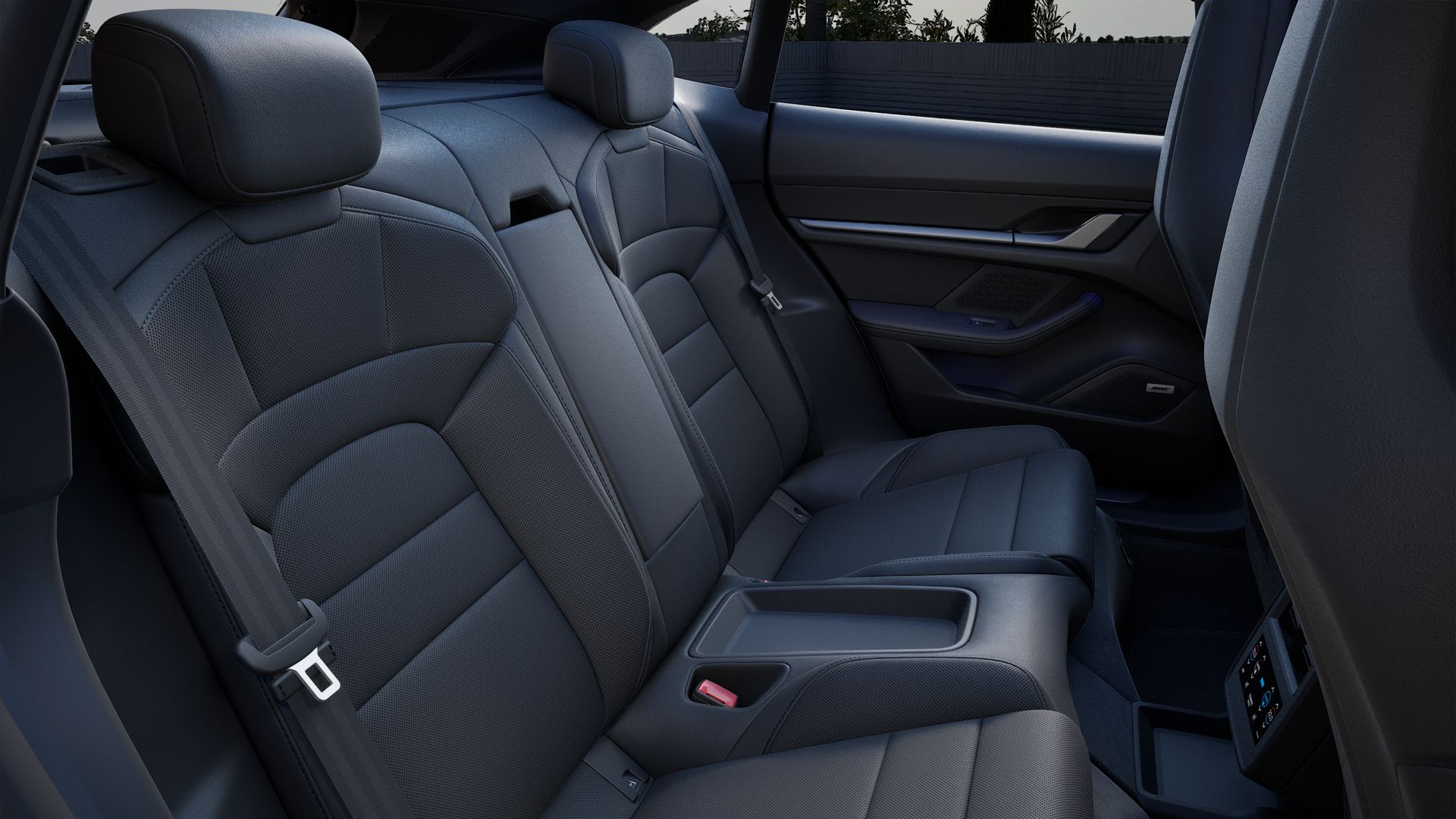 Interior view of Taycan 4S Cross Turismo