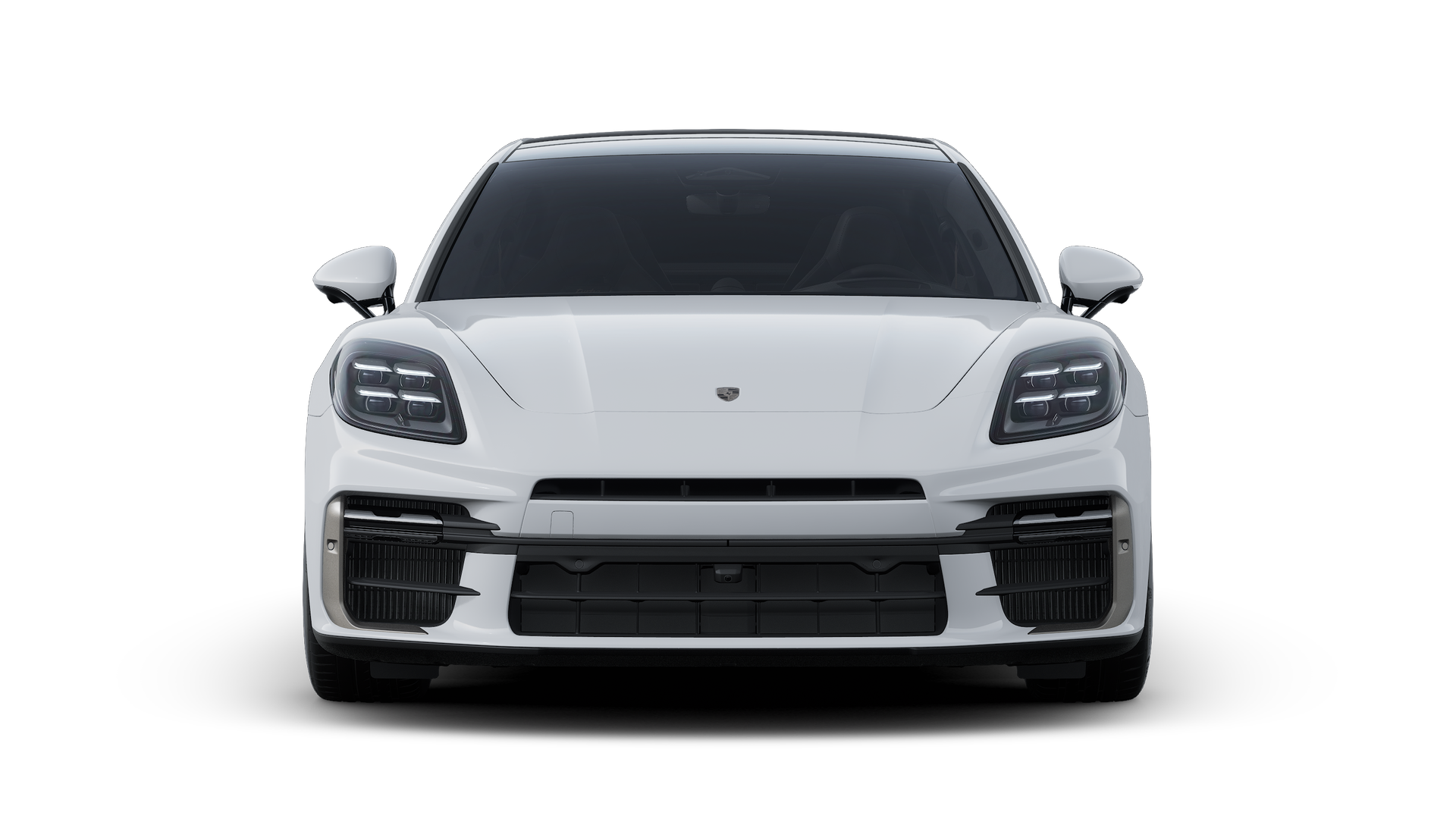 Panamera Turbo E-Hybrid 行政加长版 外观图，显示汽车前部