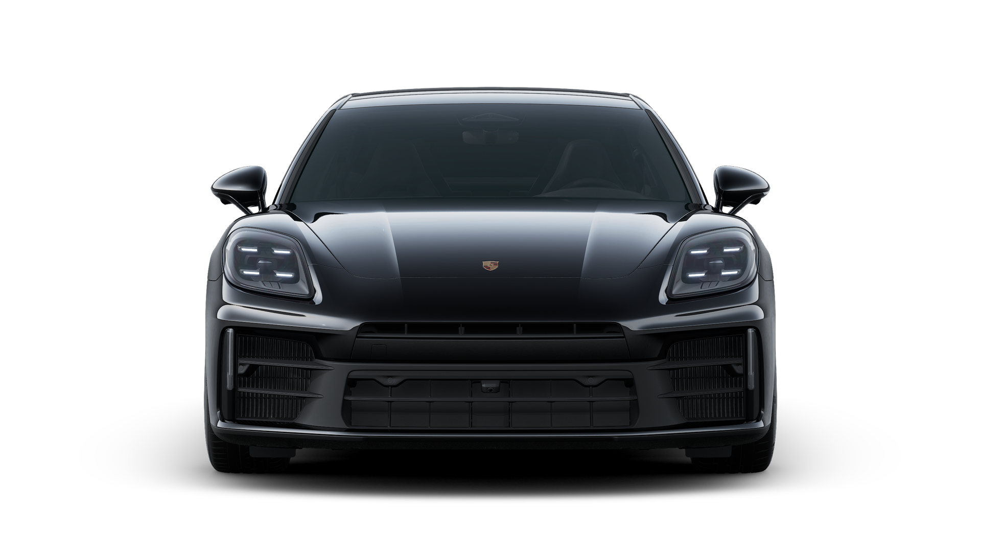 Panamera 行政加长尽享版 外观图，显示汽车前部