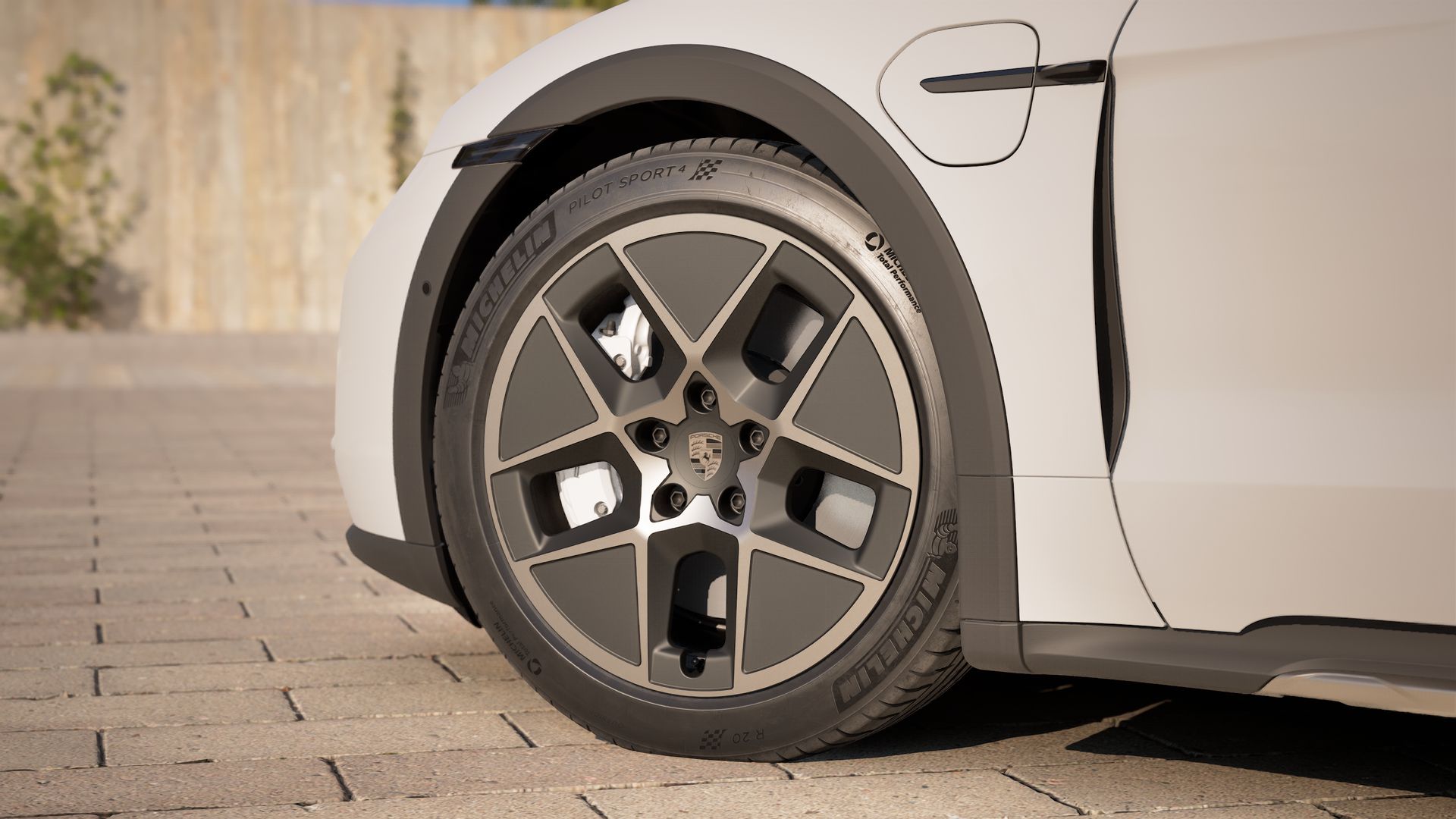Vista exterior de su Taycan Turbo Cross Turismo