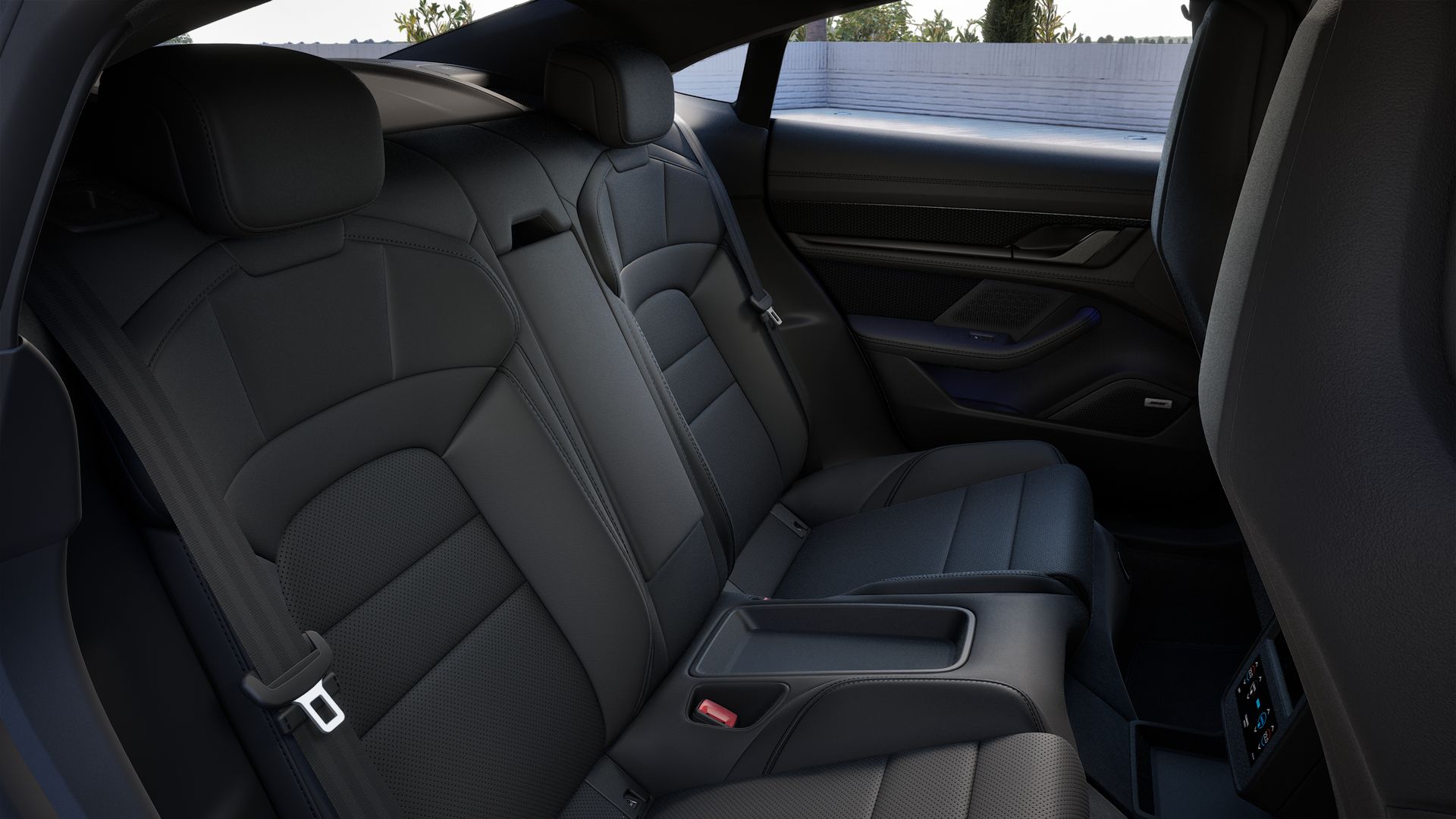 Interior view of Taycan 4S Black Edition