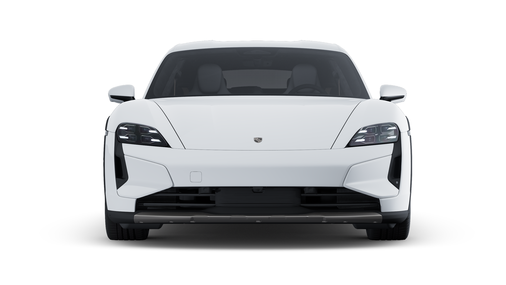 Exterior view of Taycan Turbo Cross Turismo showing the front of the car