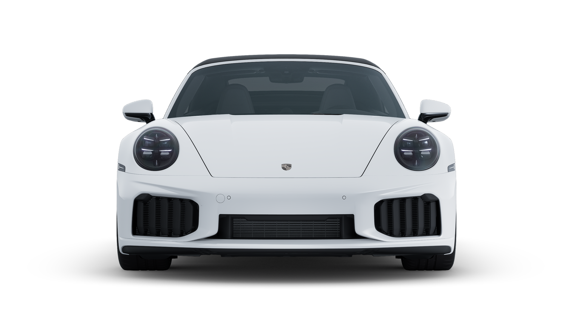 Exterior view of 911 Turbo S Cabriolet showing the front of the car