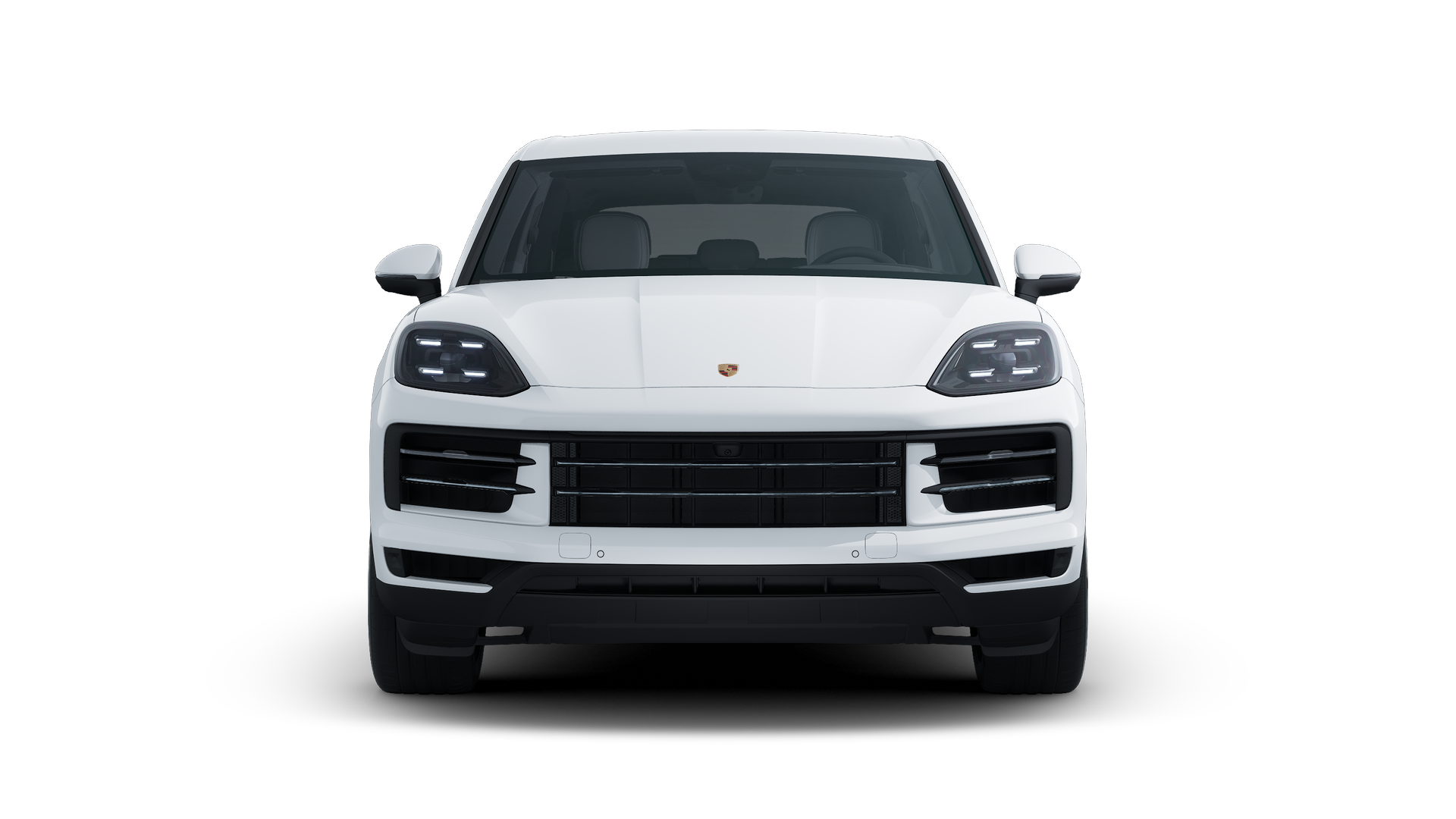 Exterior view of Cayenne S E-Hybrid showing the front of the car
