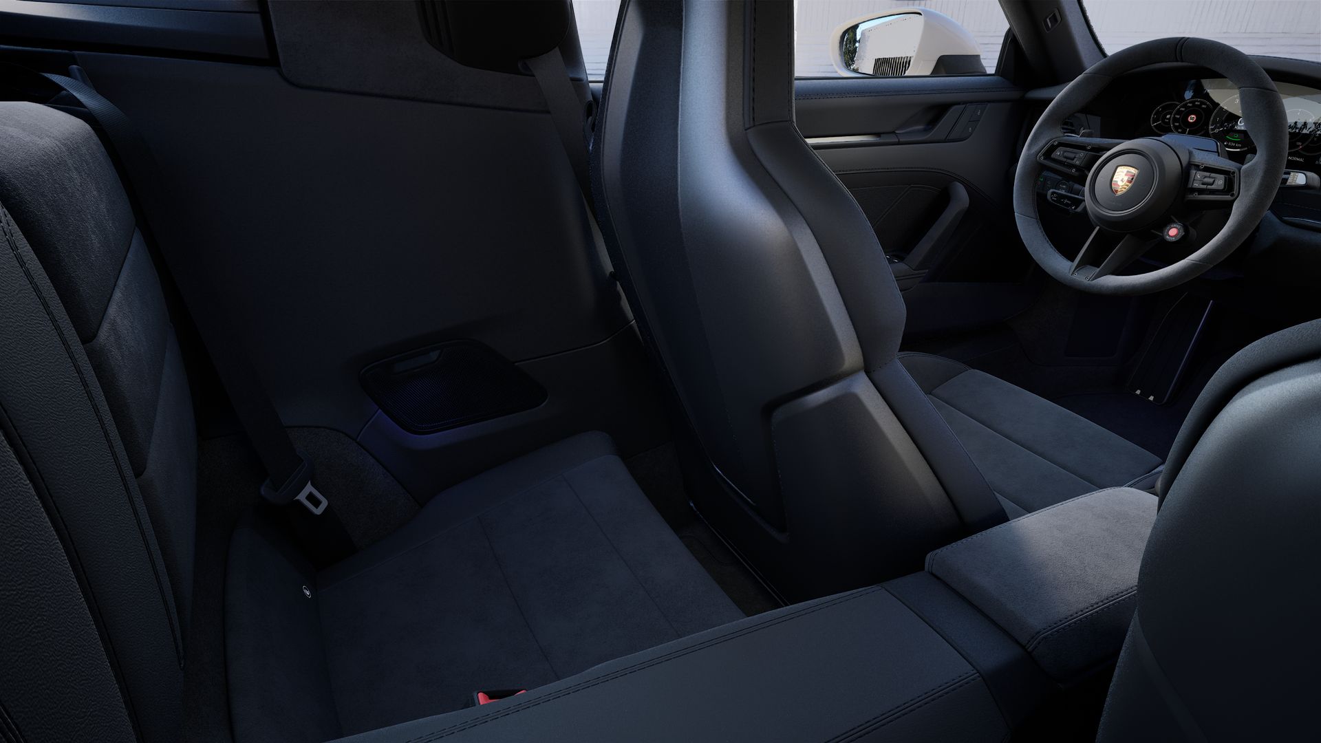 Innenansicht mit den Rücksitzen von 911 Targa 4 GTS