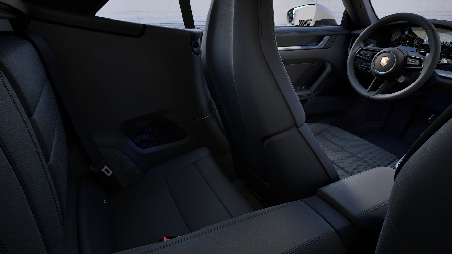 Innenansicht mit den Rücksitzen von 911 Carrera 4S Cabriolet