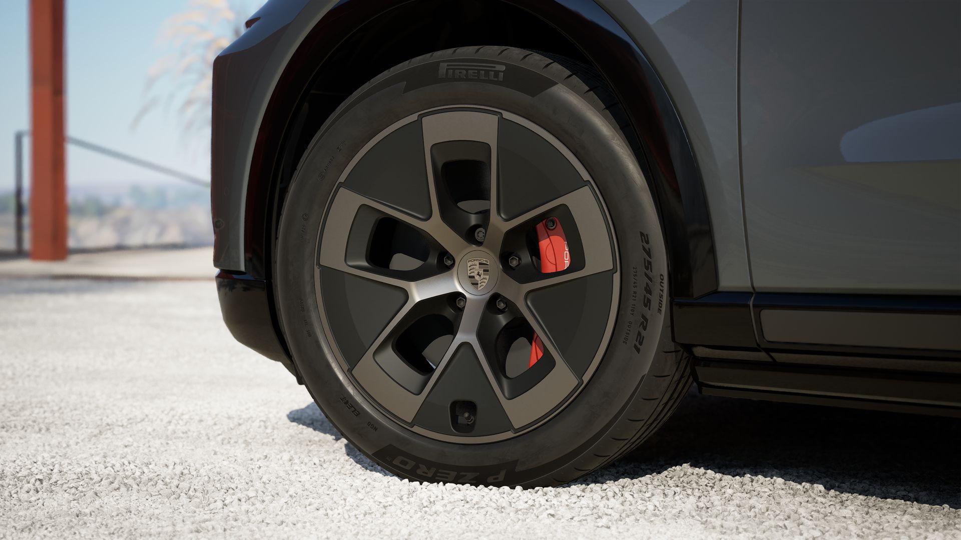 Außenansicht des Cayenne Turbo Electric