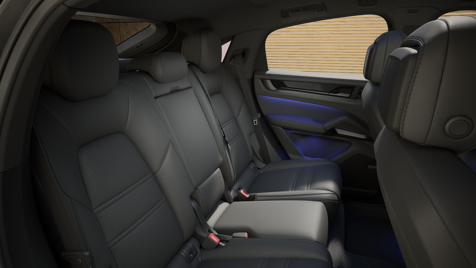 Vista interior de su Cayenne Coupé Black Edition