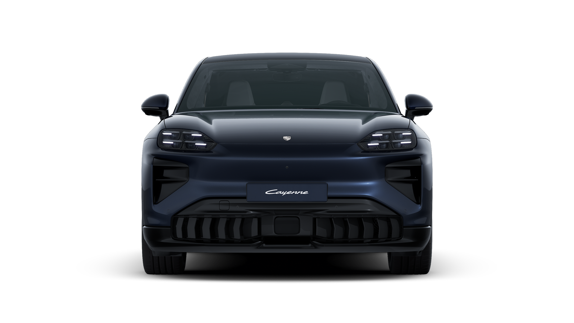 Cayenne Turbo Coupé Electric välisvaade, auto esiosa