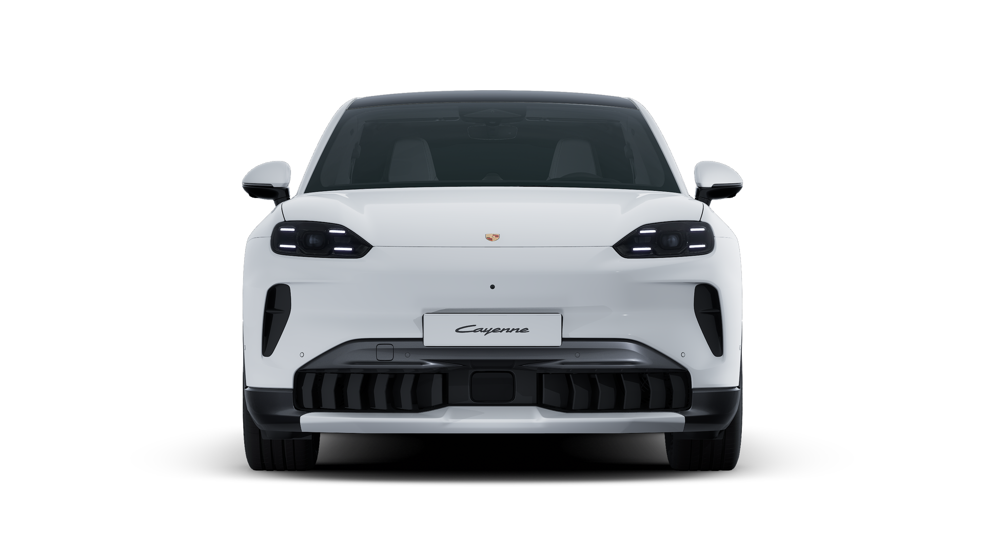 Vista exterior de Cayenne S Coupé Electric mostrando la parte delantera del vehículo