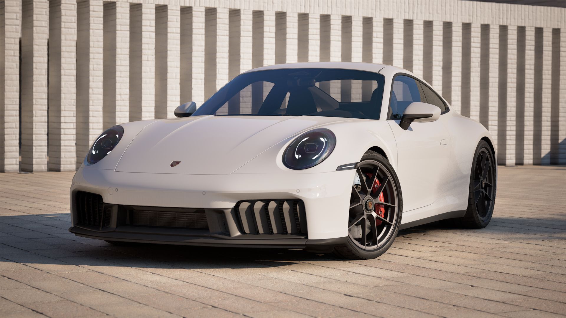 Exterior view of 911 Carrera GTS showing the front and left side of the car