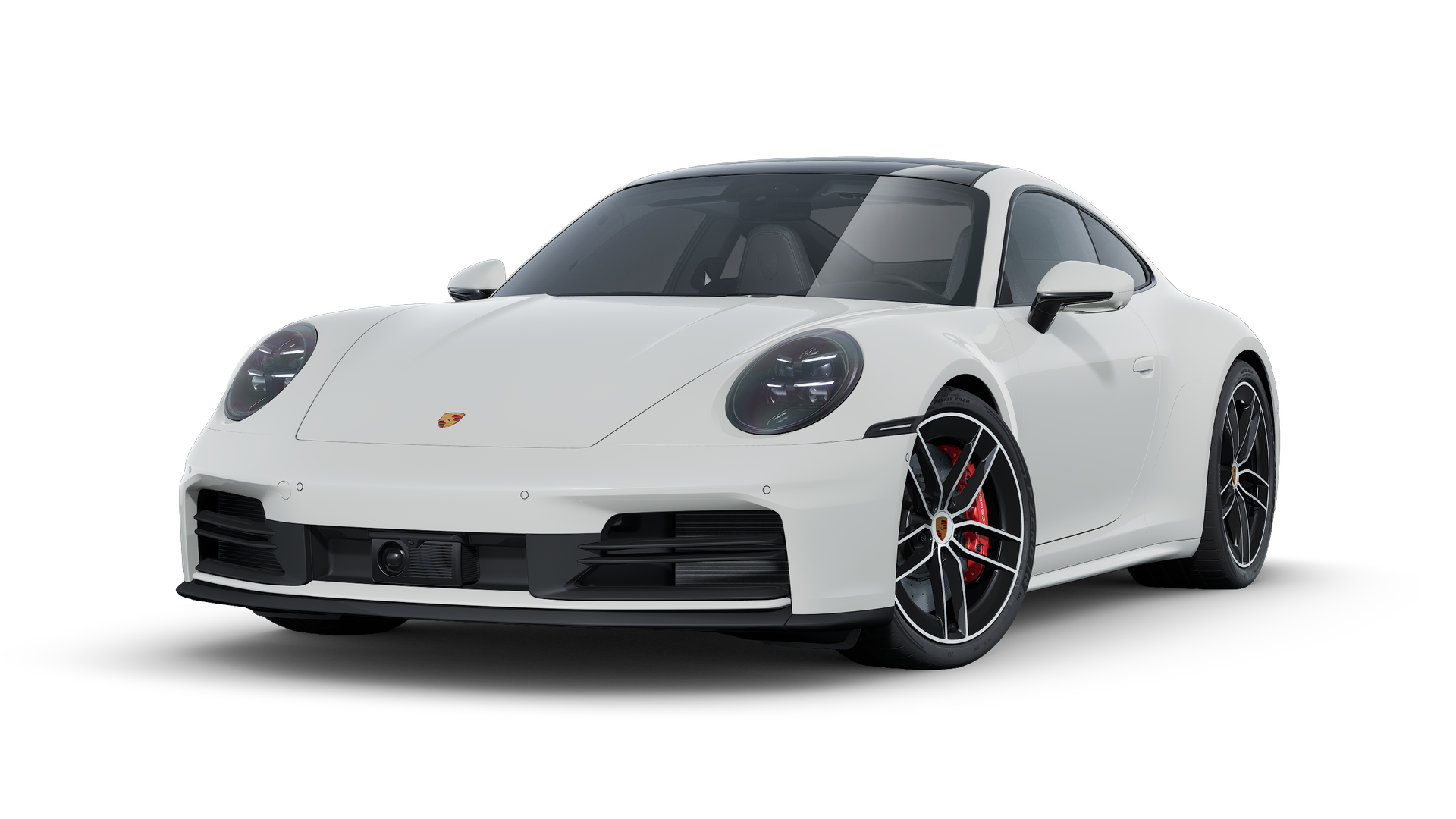 Exterior view of 911 Carrera S showing the front and left side of the car