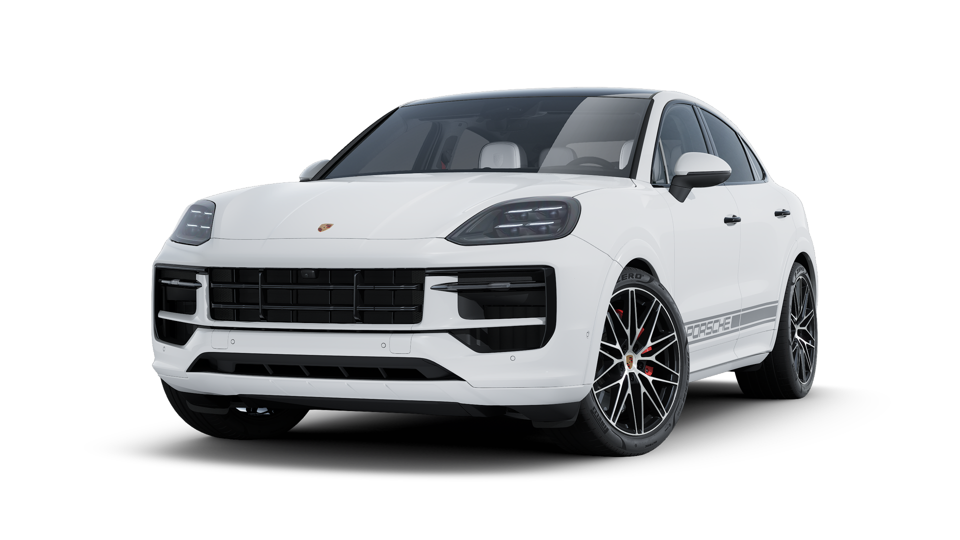 Exterior view of Cayenne S Coupé showing the front and left side of the car