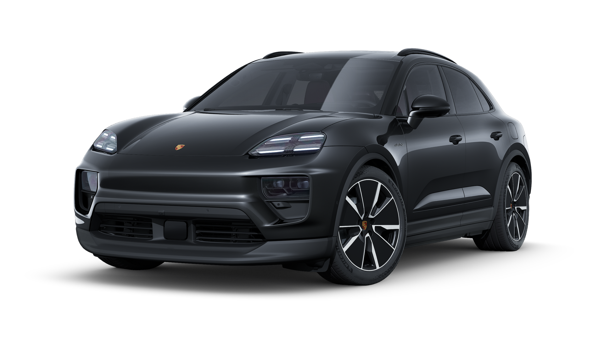 Exterior view of Macan 4 showing the front and left side of the car