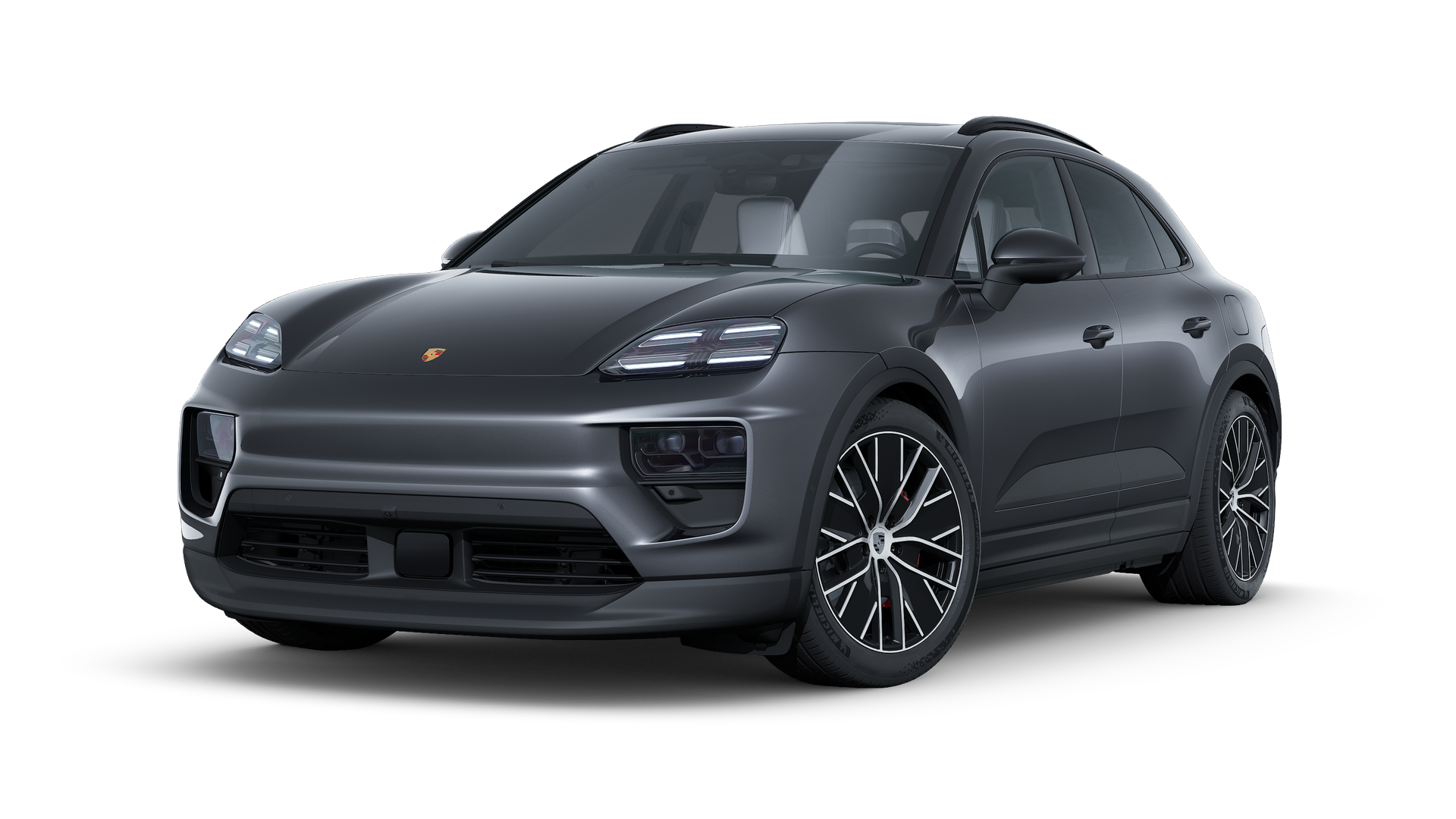 Exterior view of Macan 4S showing the front and left side of the car