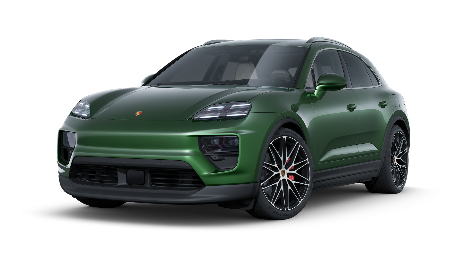 Exterior view of Macan 4S showing the front and left side of the car