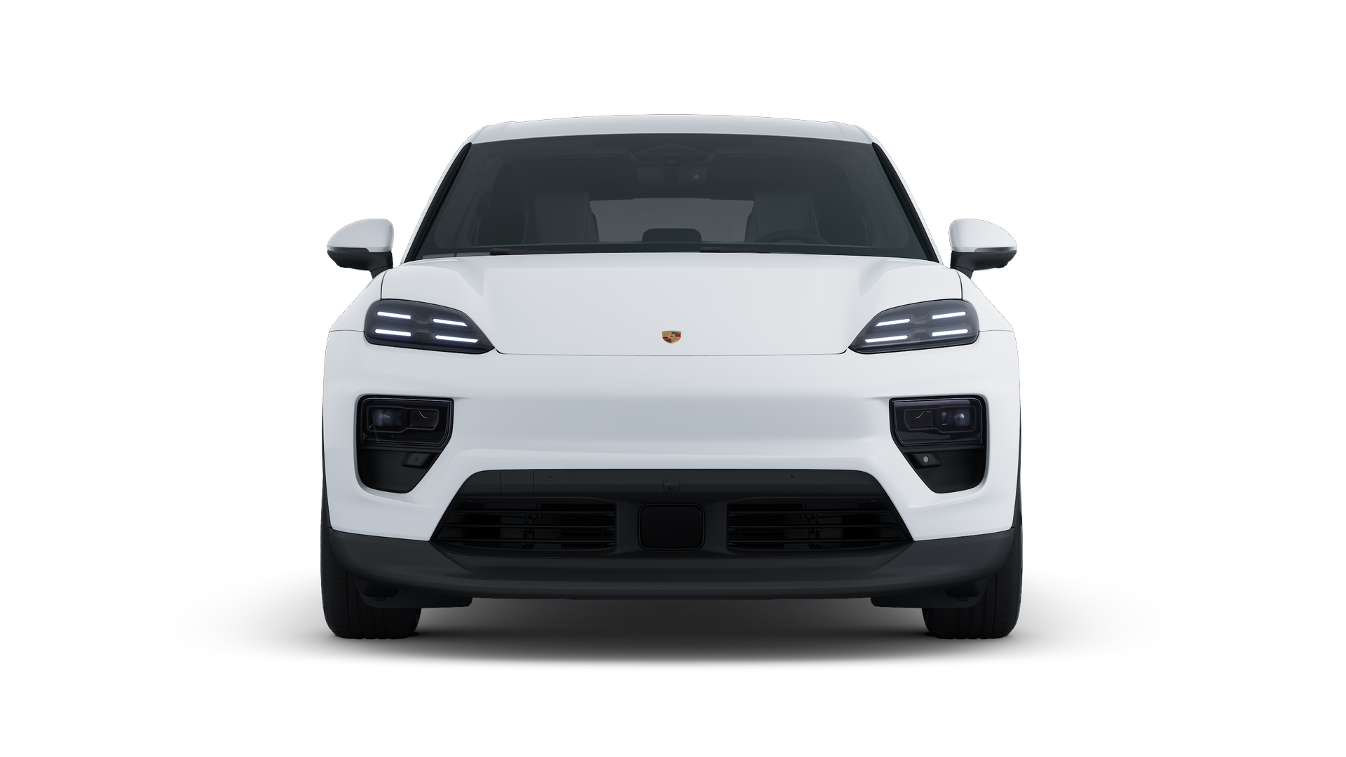 Exterior view of Macan 4S showing the front of the car