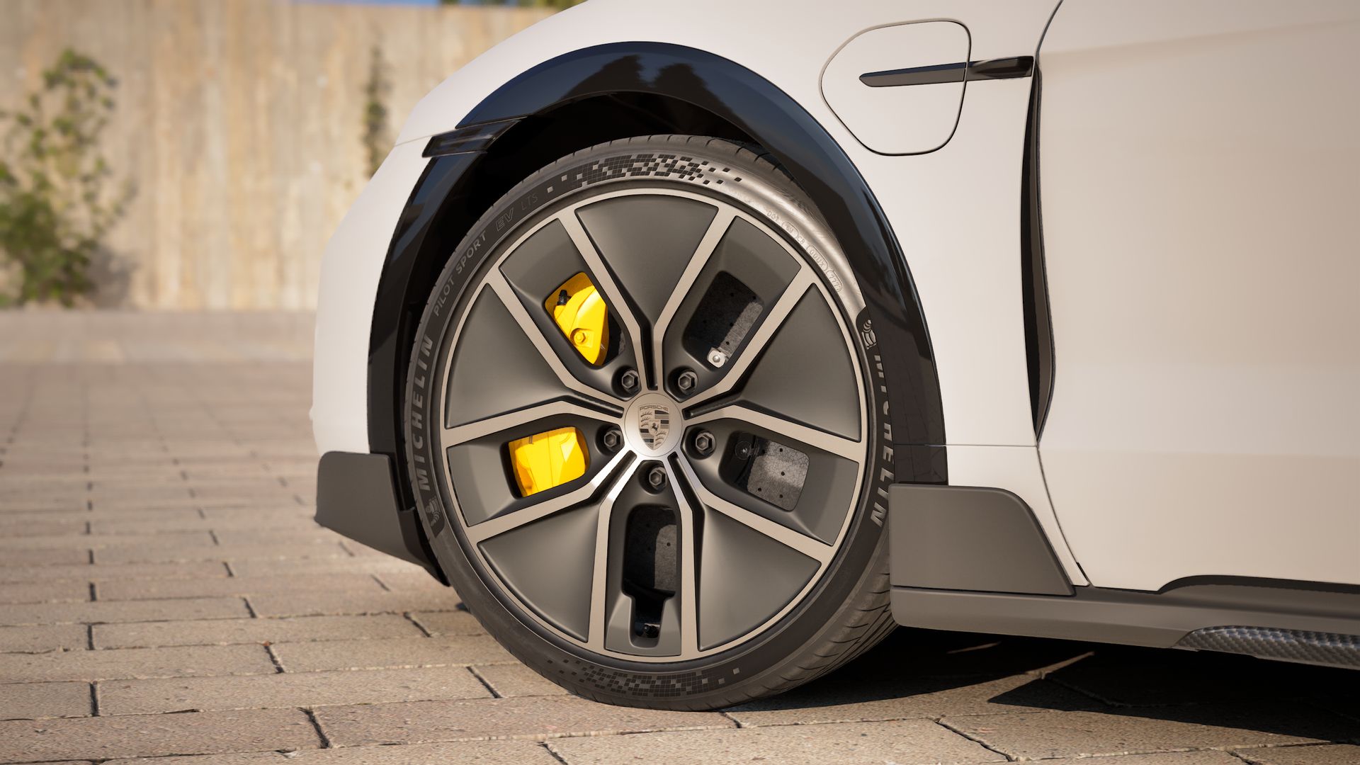 Exterior view of Taycan Turbo S Cross Turismo