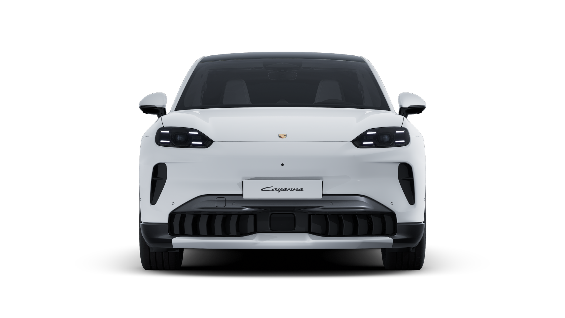 Vista exterior de Cayenne S Coupé Electric mostrando la parte delantera del coche