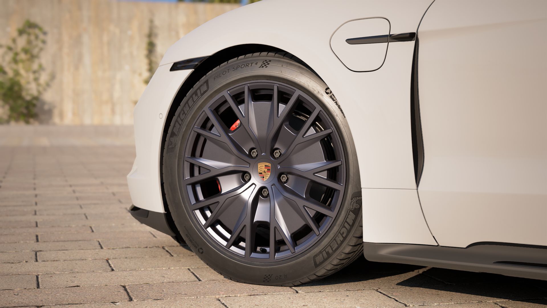 Vista exterior de su Taycan GTS