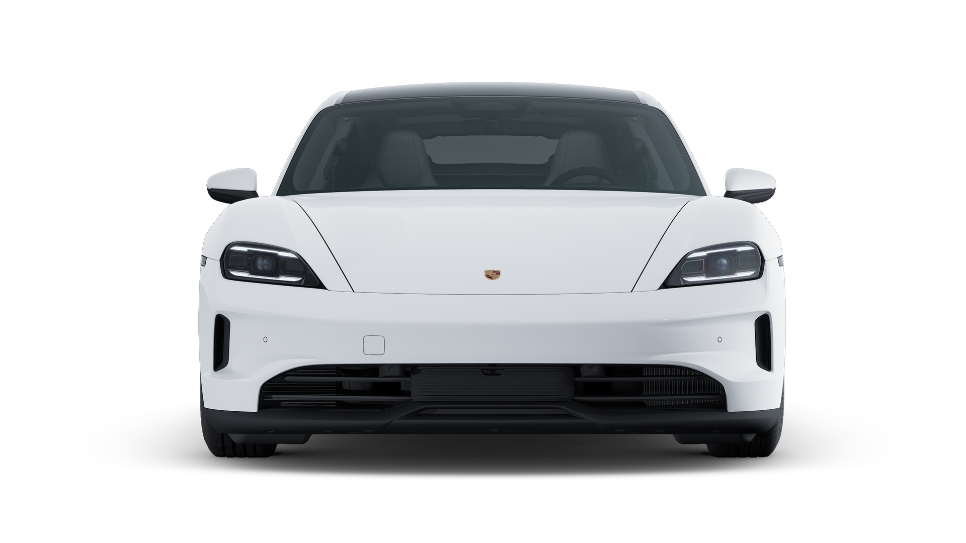 Exterior view of Taycan 4S showing the front of the car