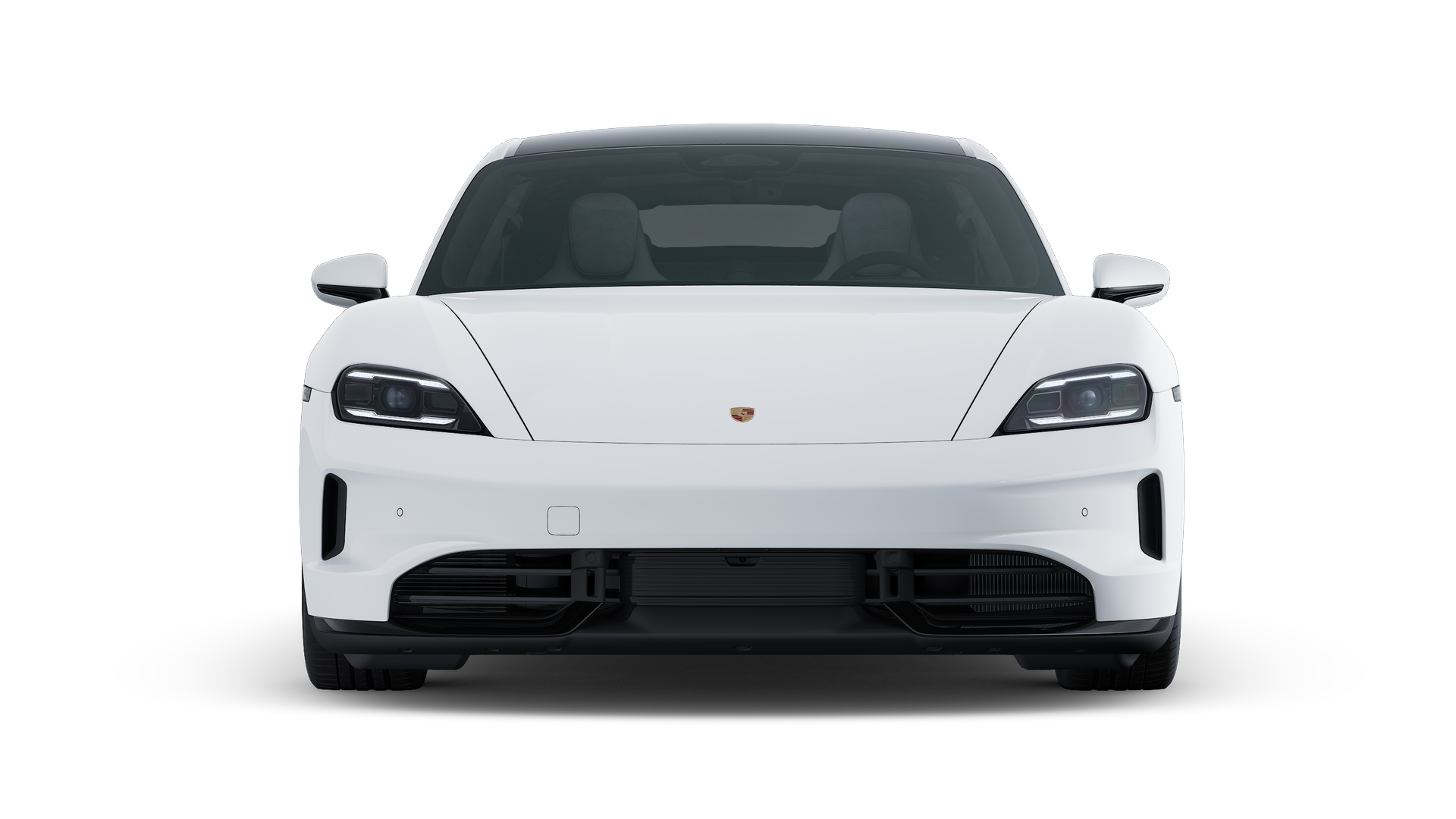 Exterior view of Taycan GTS showing the front of the car