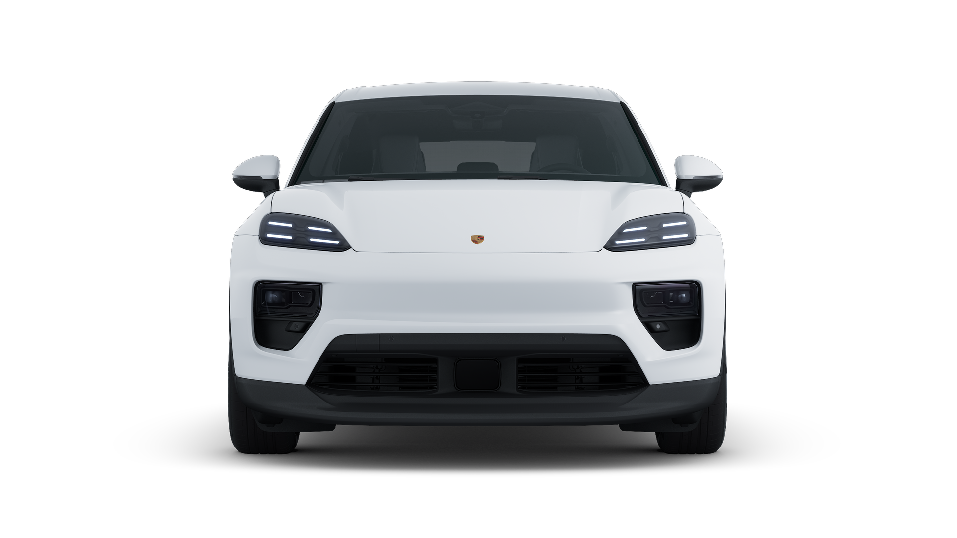 A Macan 4 külső nézete, amely az autó elejét mutatja.