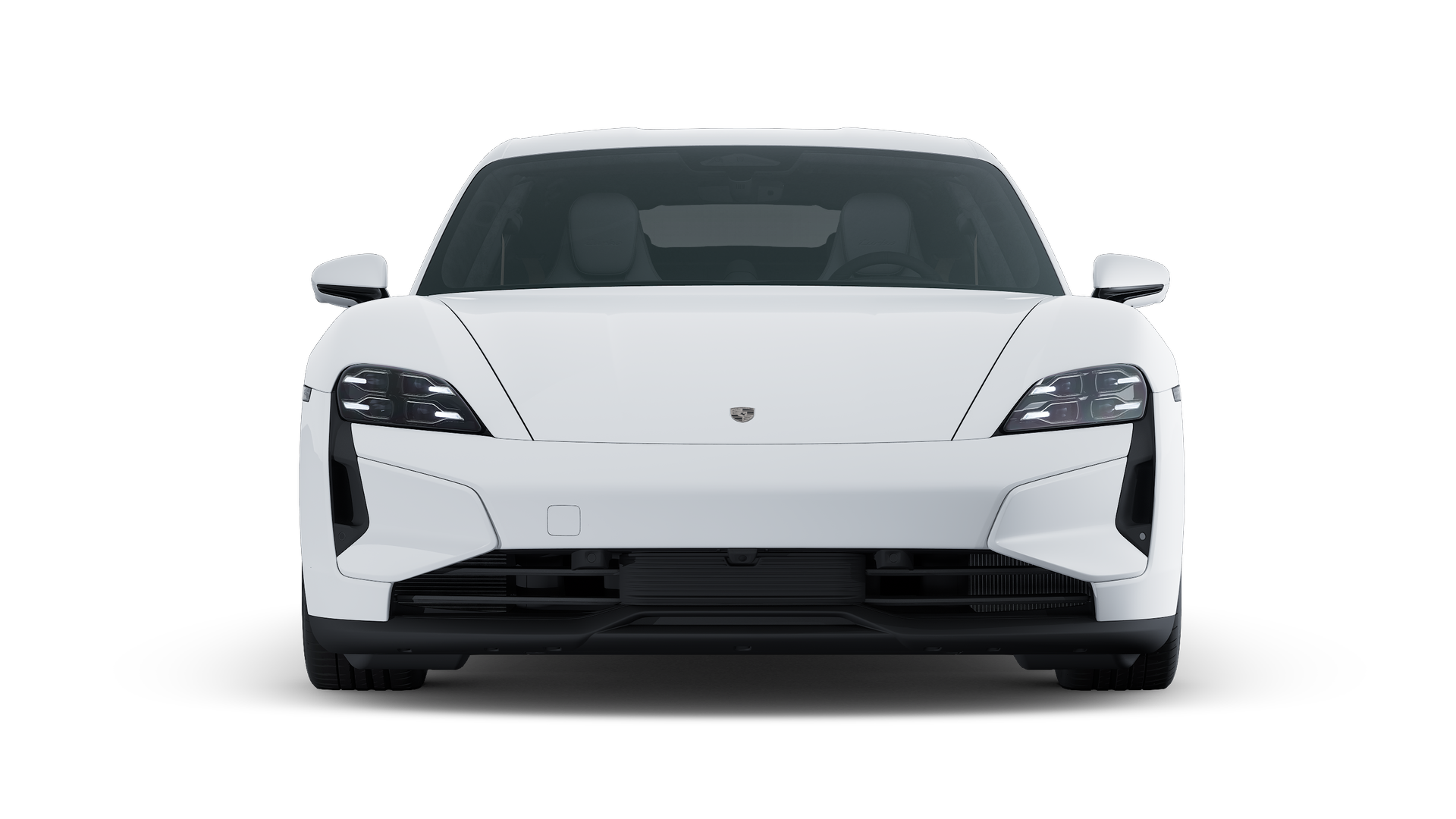 Exterior view of Taycan Turbo showing the front of the car