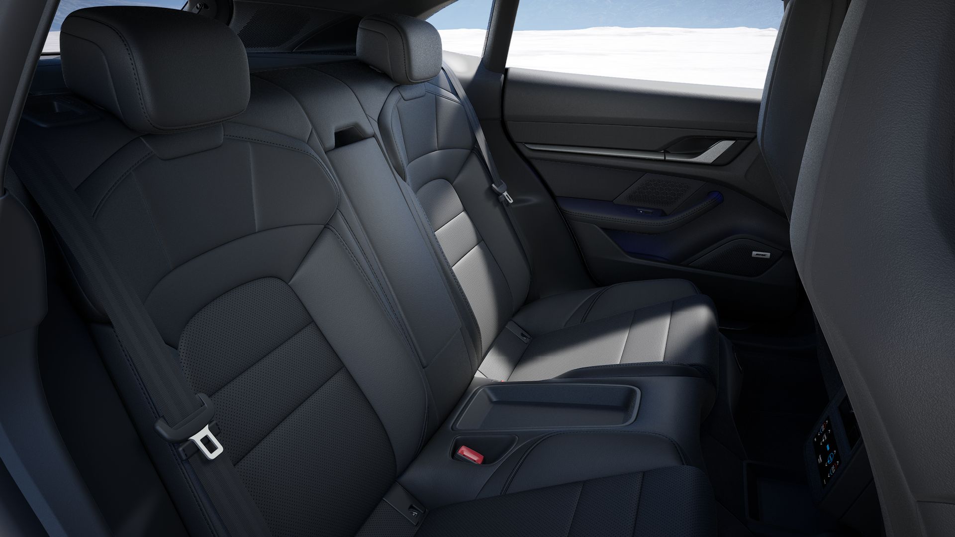 Interior view of Taycan 4S Cross Turismo