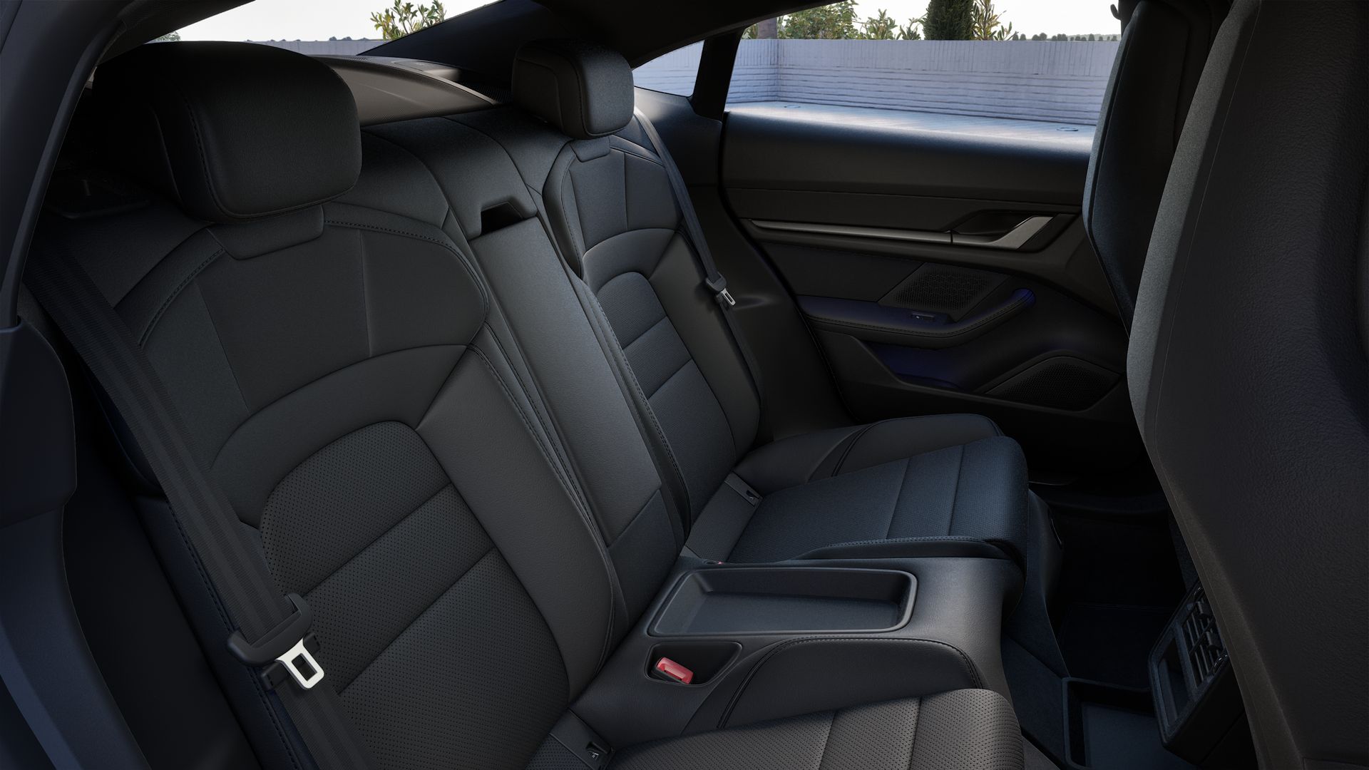 Interior view of Taycan 4S