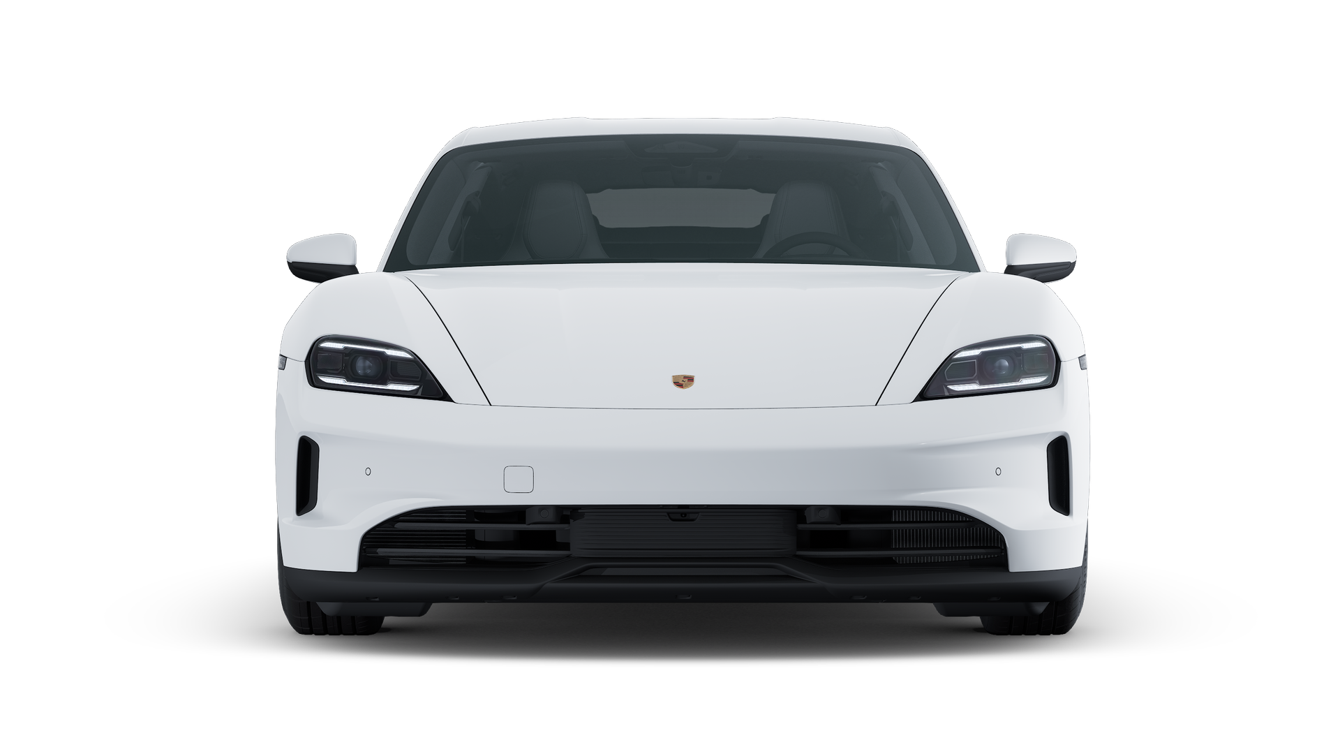 Exterior view of Taycan 4S showing the front of the car