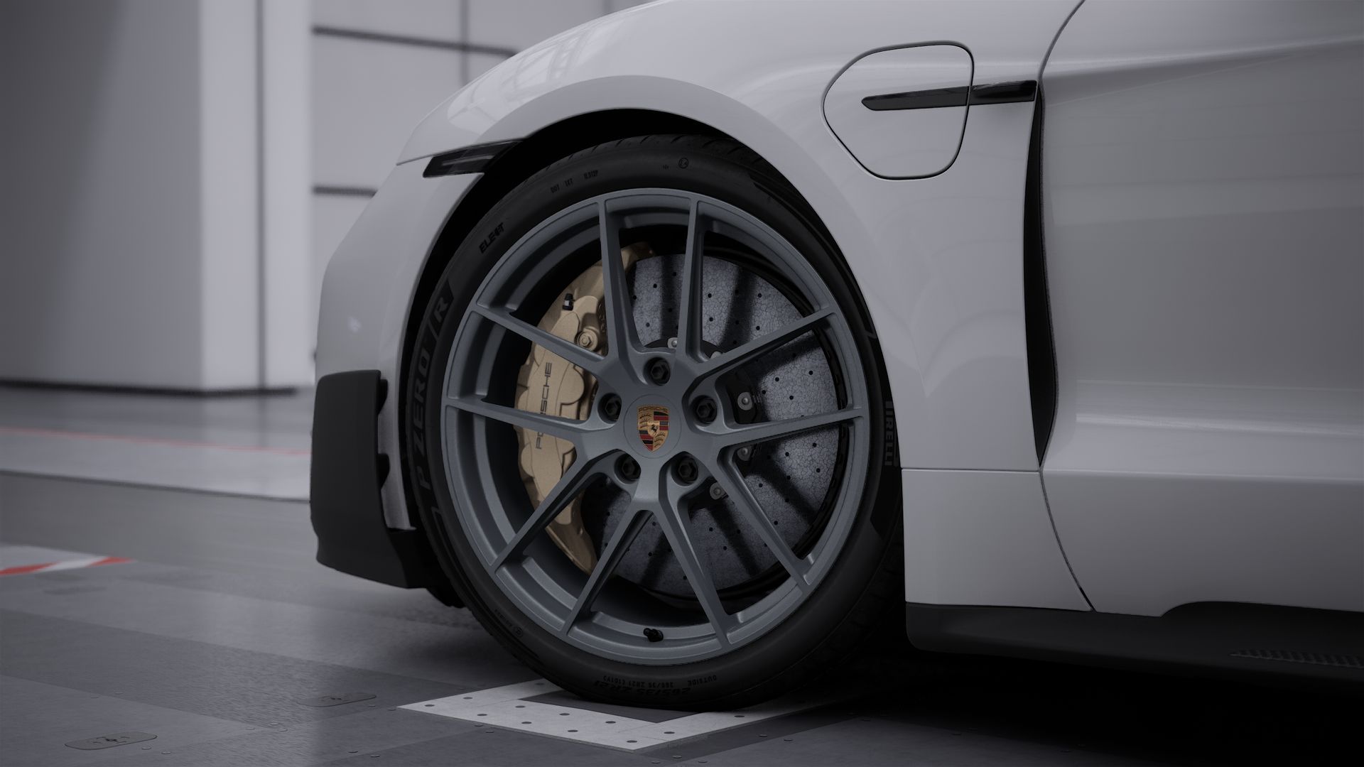 Exterior view of Taycan Turbo GT