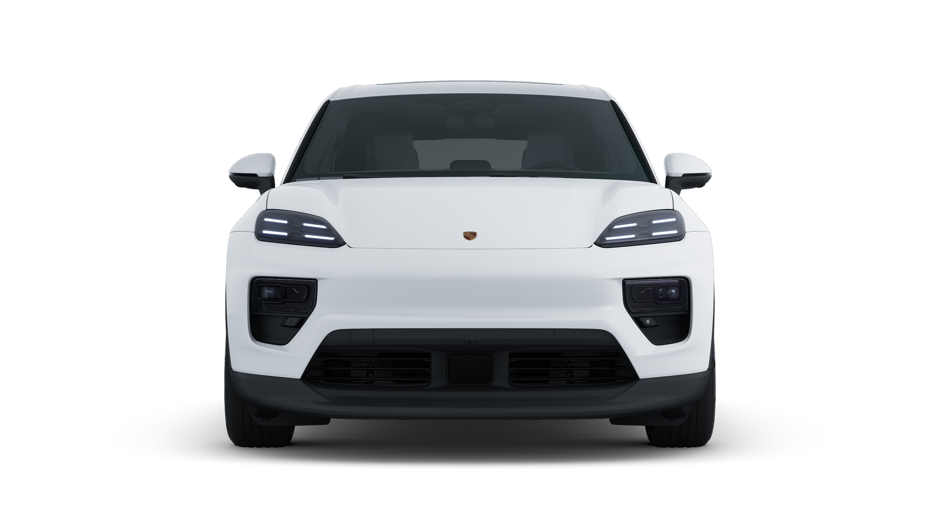 מראה חיצוני של ה-Macan 4, מראה את חזית המכונית