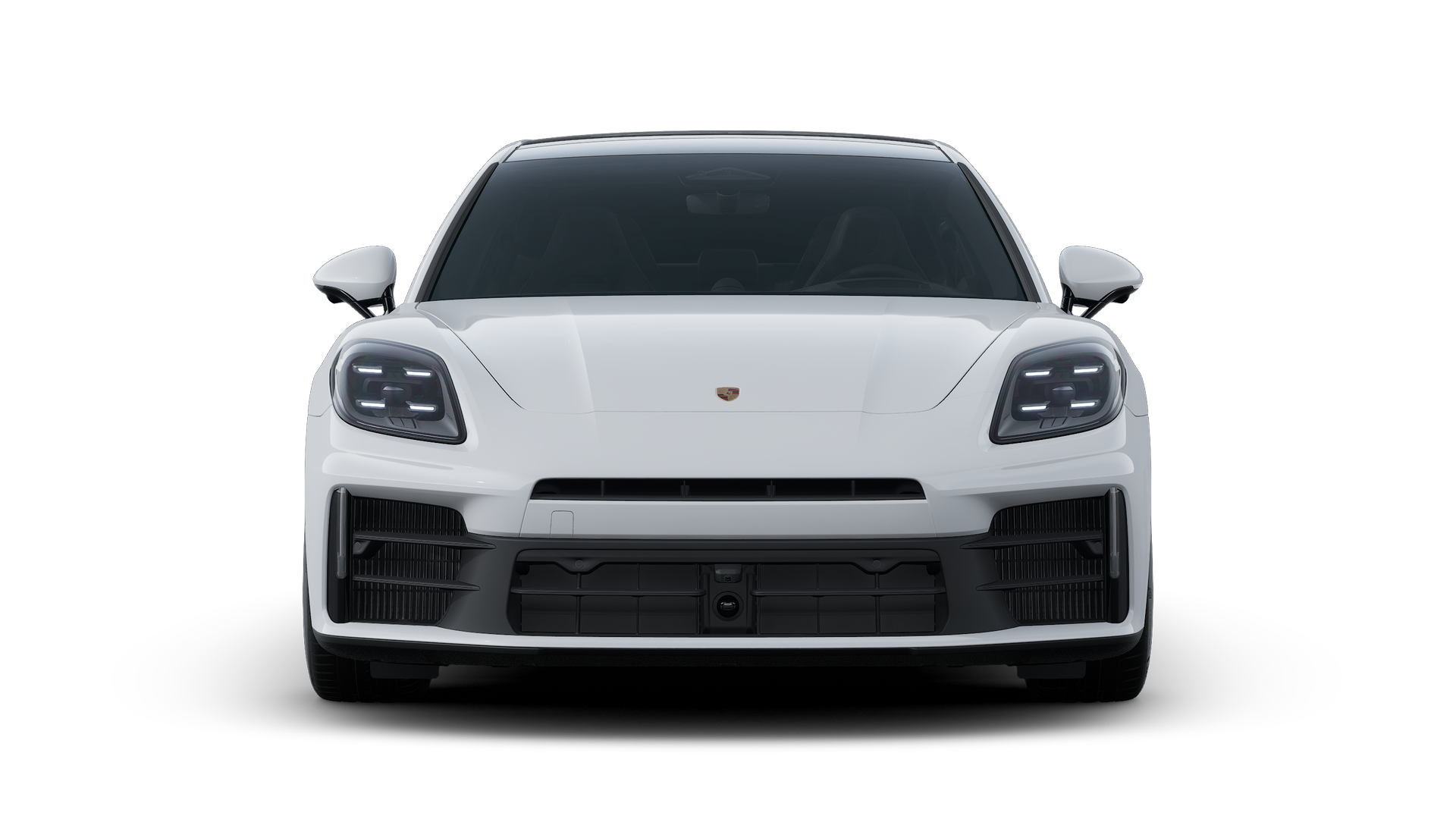 מראה חיצוני של ה-Panamera 4 E-Hybrid, מראה את חזית המכונית