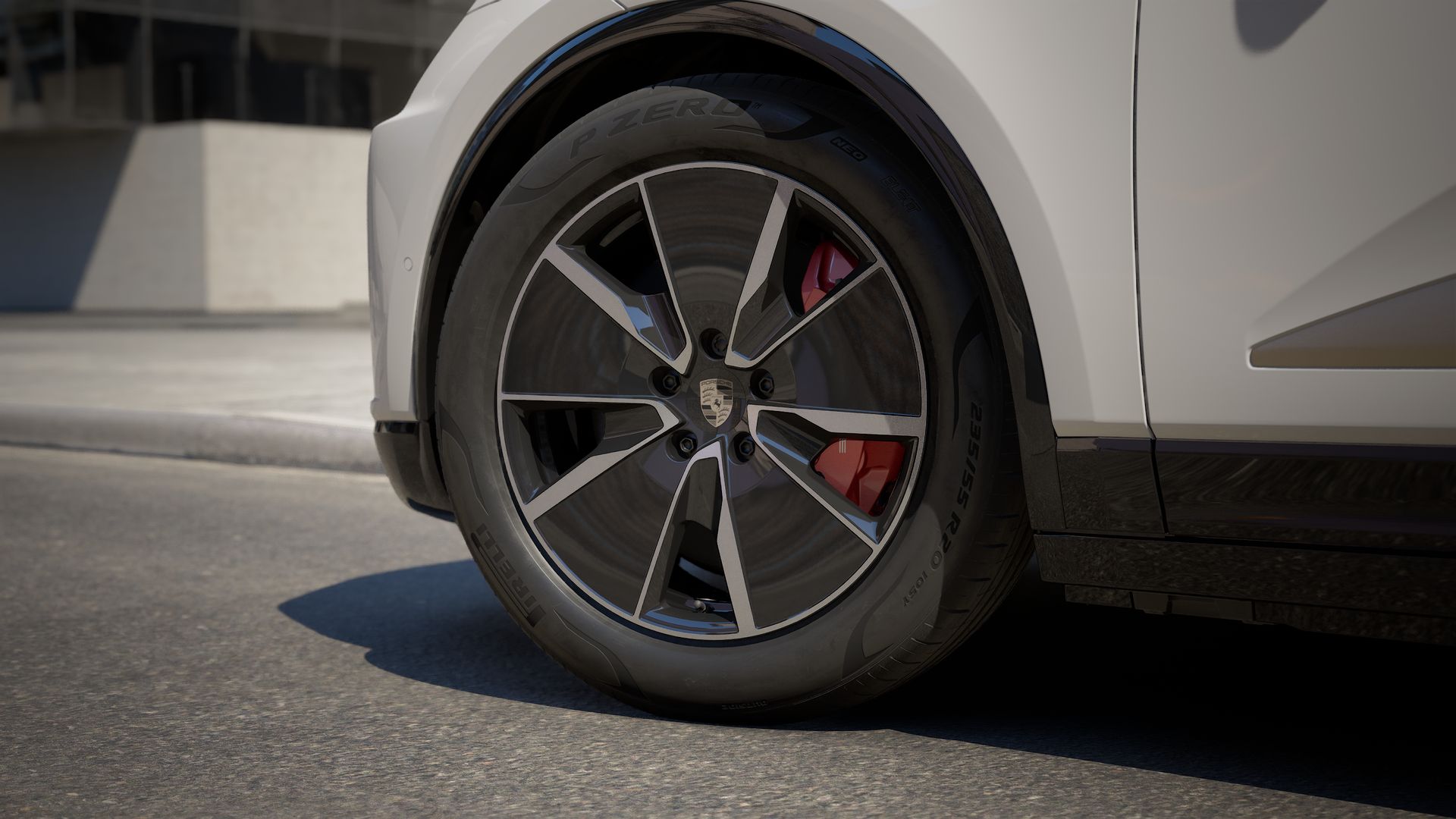 Exterior view of Macan Turbo