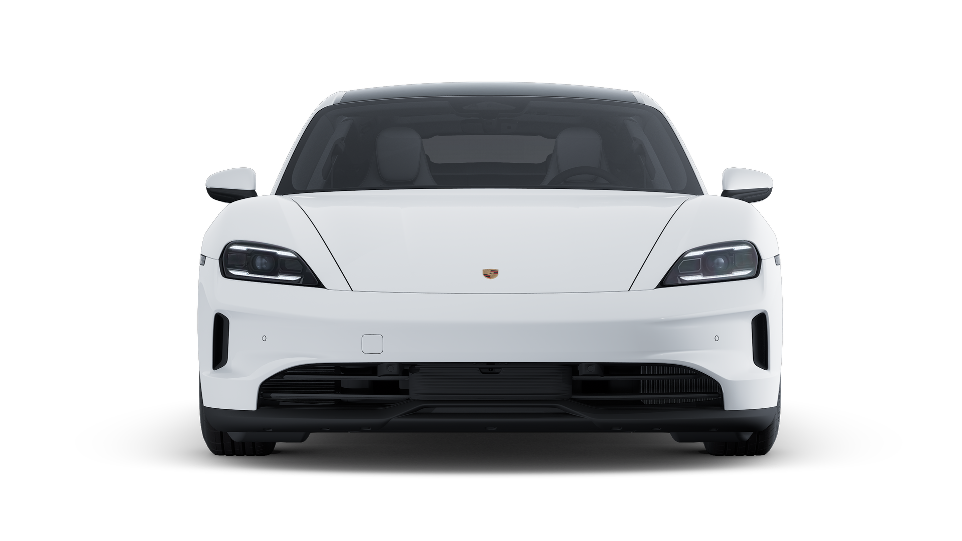 Exterior view of Taycan 4S showing the front of the car