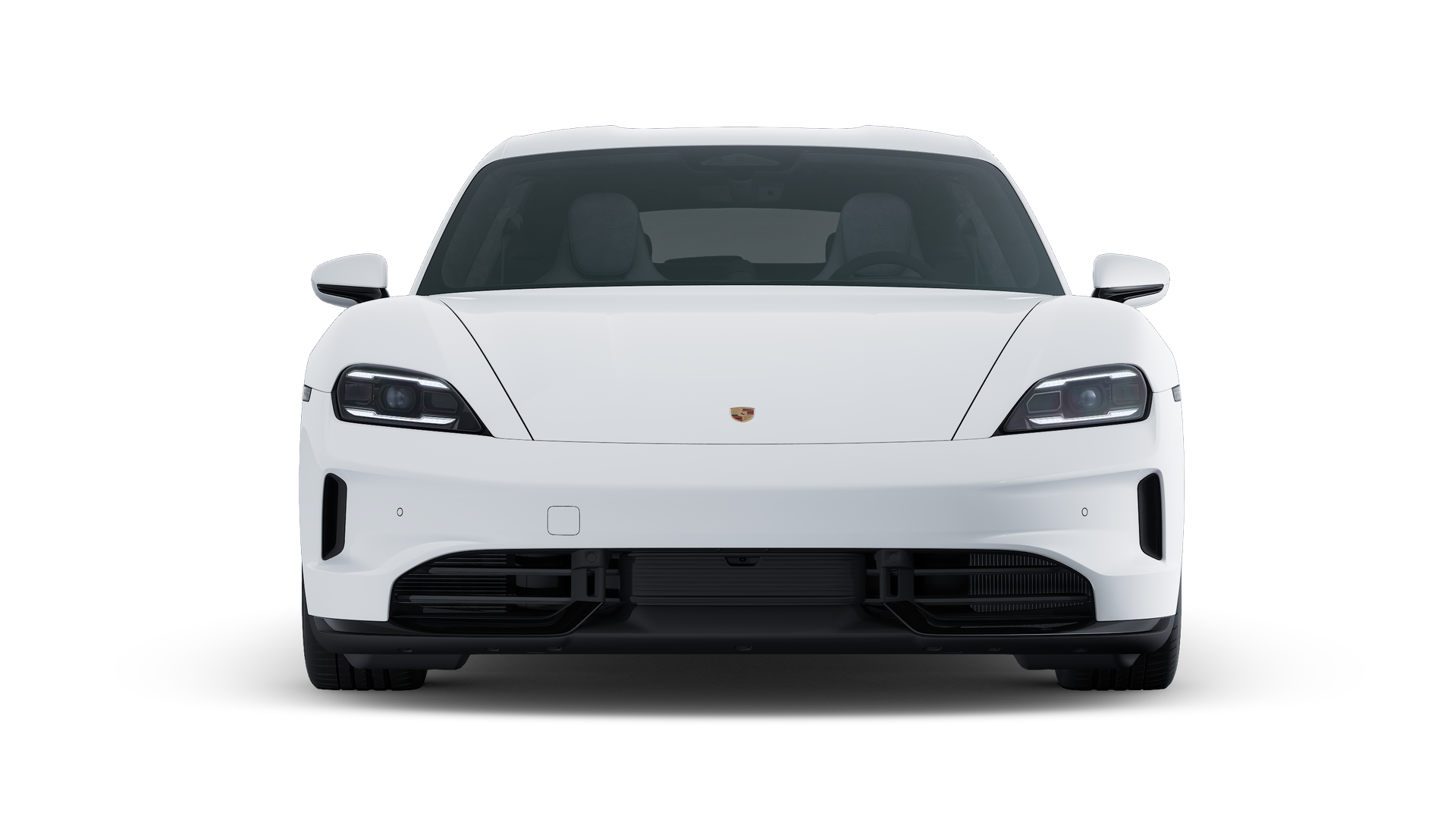 Exterior view of Taycan GTS Sport Turismo showing the front of the car