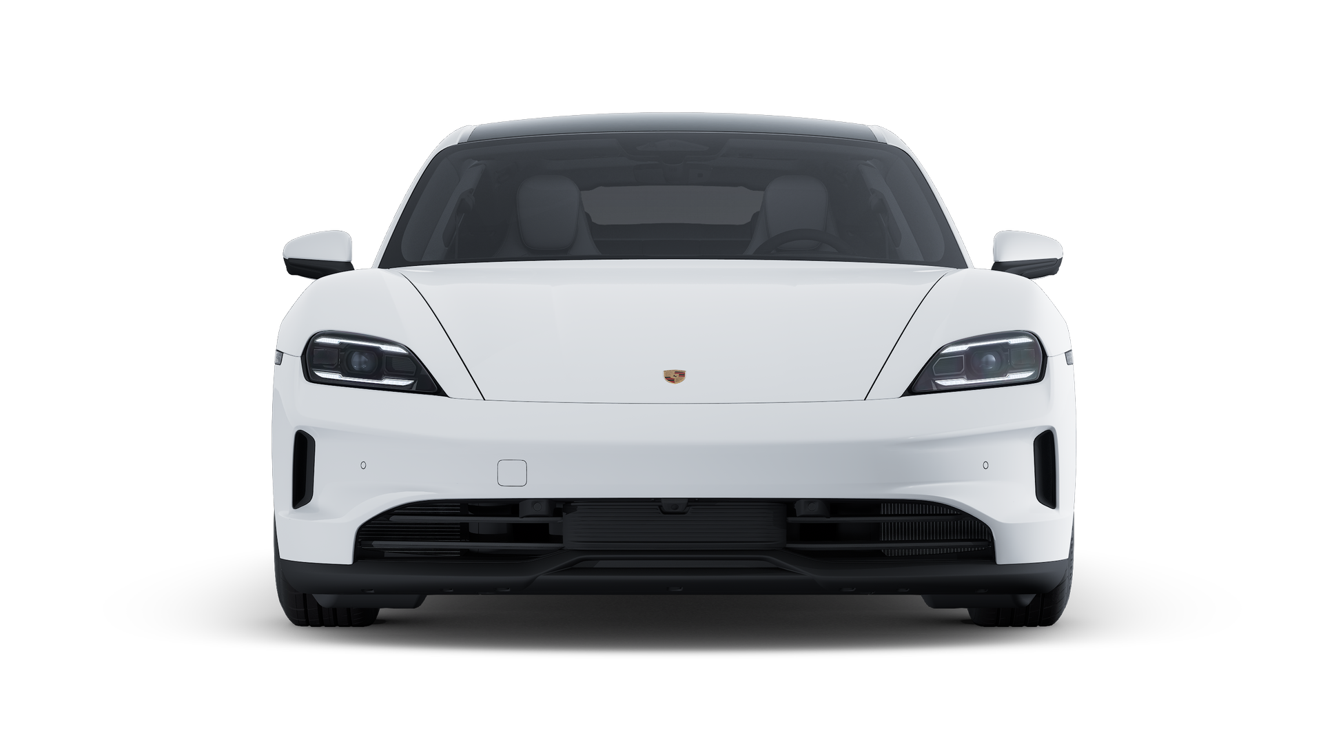 Exterior view of Taycan 4S showing the front of the car